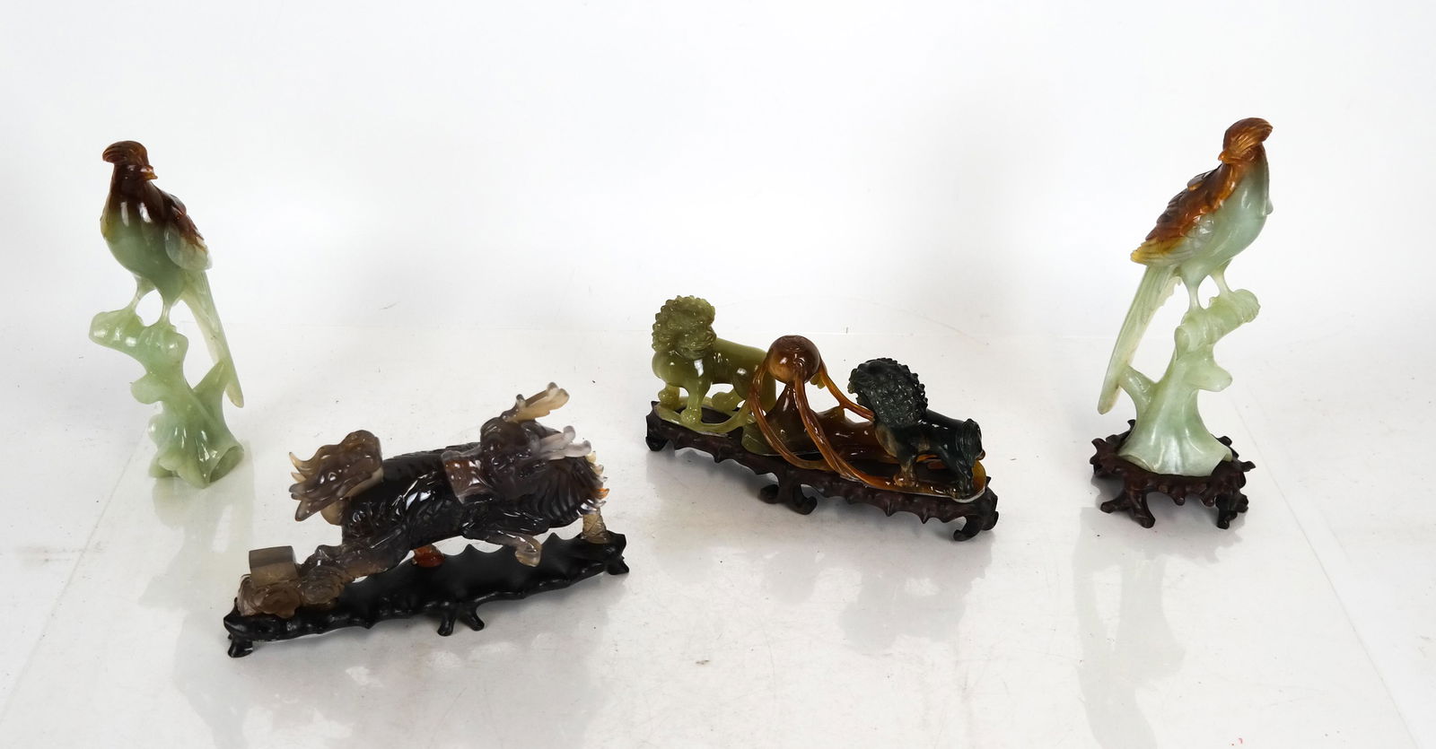 3 Chinese Quartz, Jade Sculptures (1 of 7)