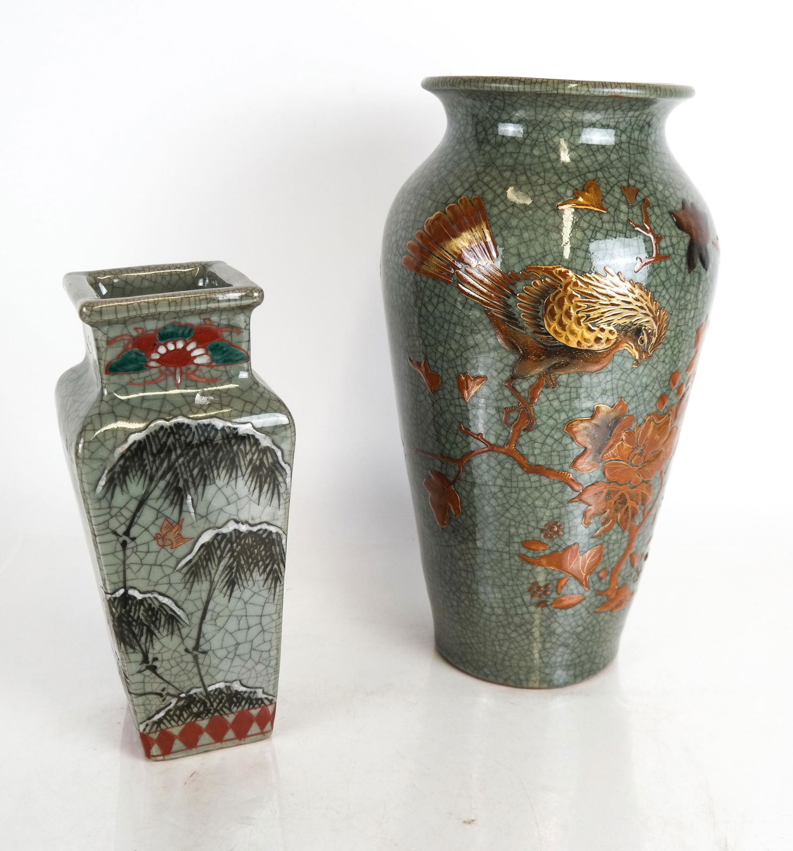 Two Similar Asian-Style Vases (1 of 11)