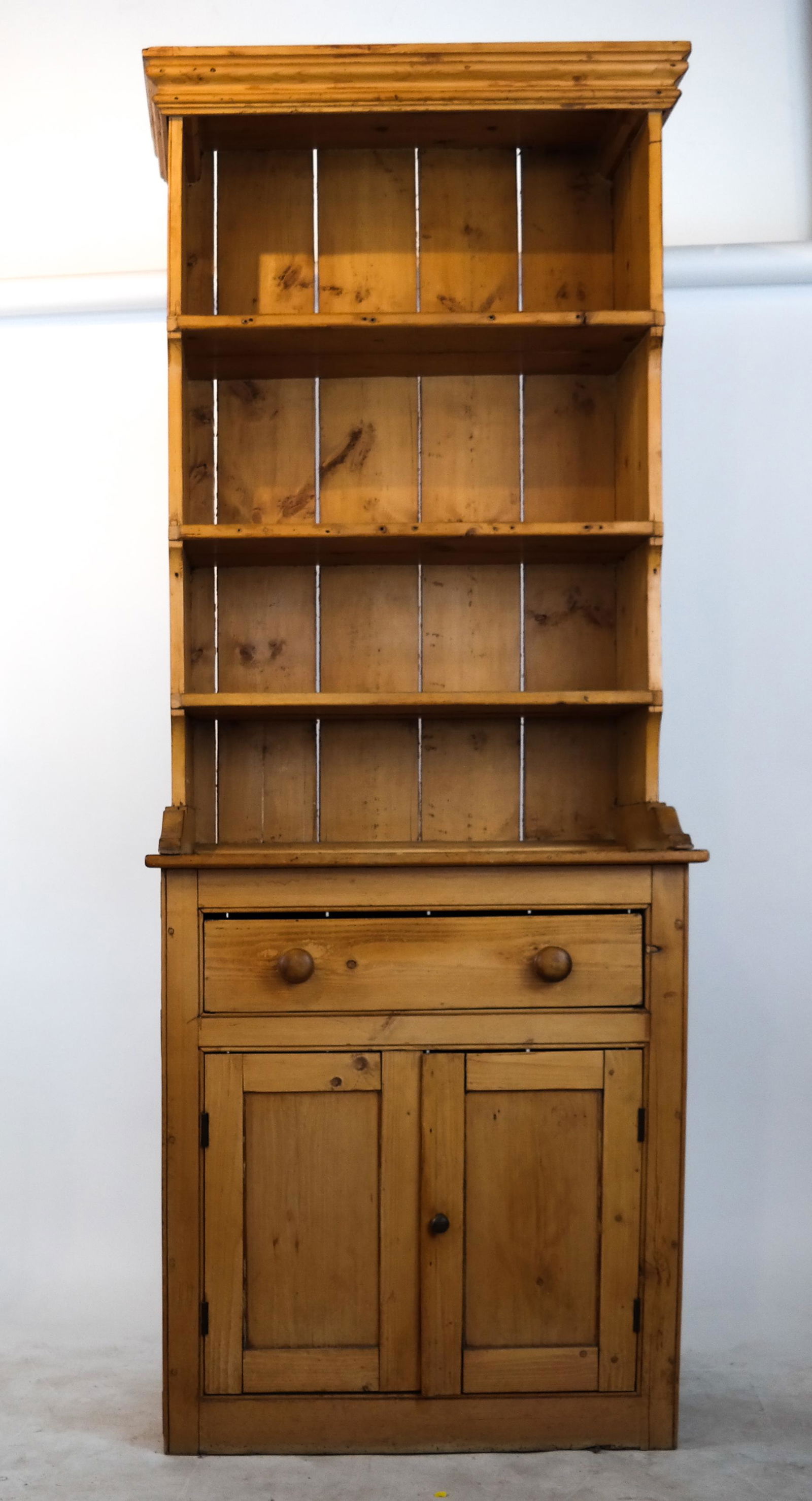 Two-Part Pine Bookcase (1 of 7)