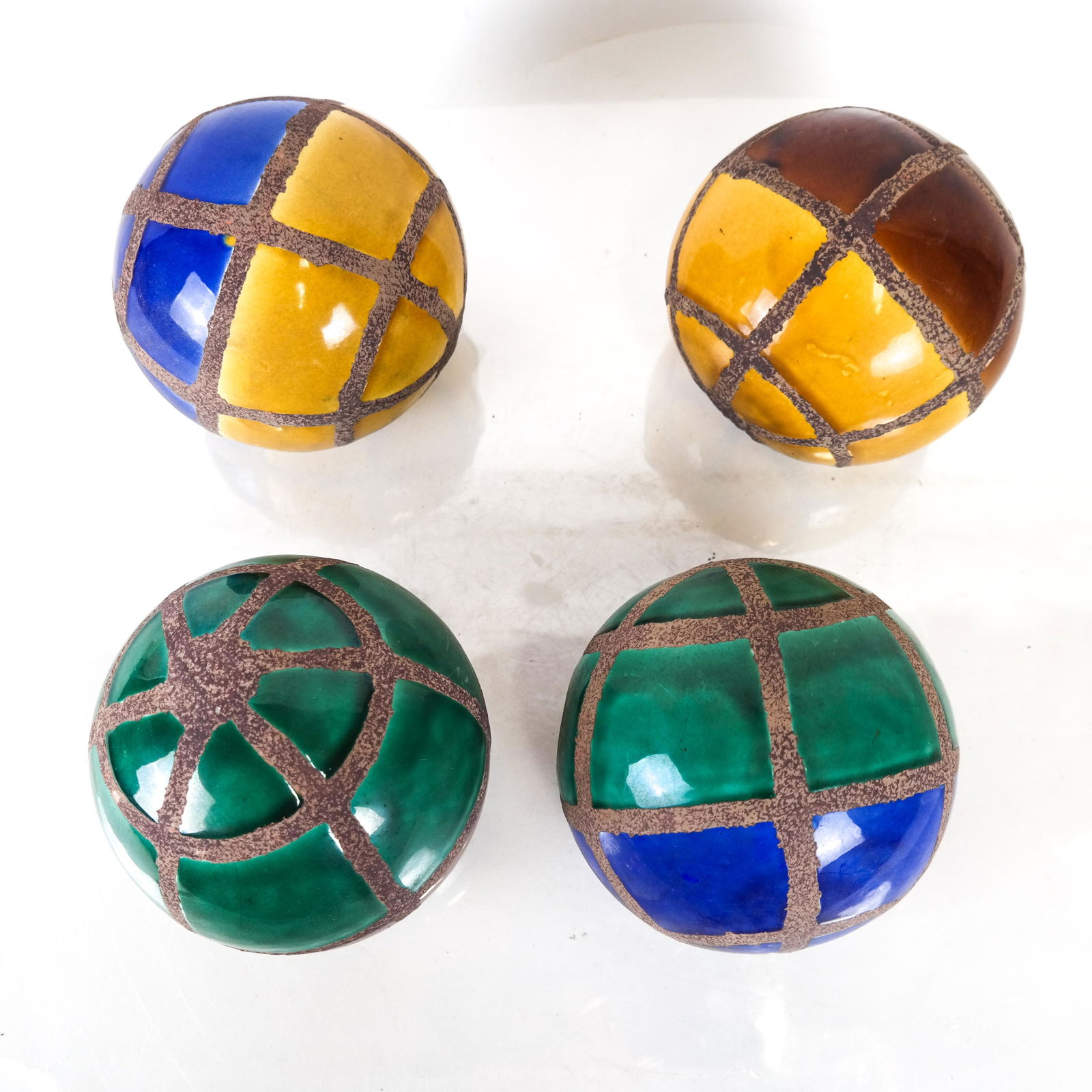 Four Decorated Banded Balls (1 of 6)