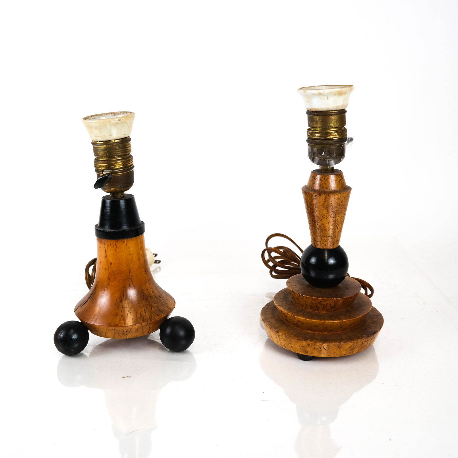 Two Biedermeier Miniature Table Lamps (1 of 4)