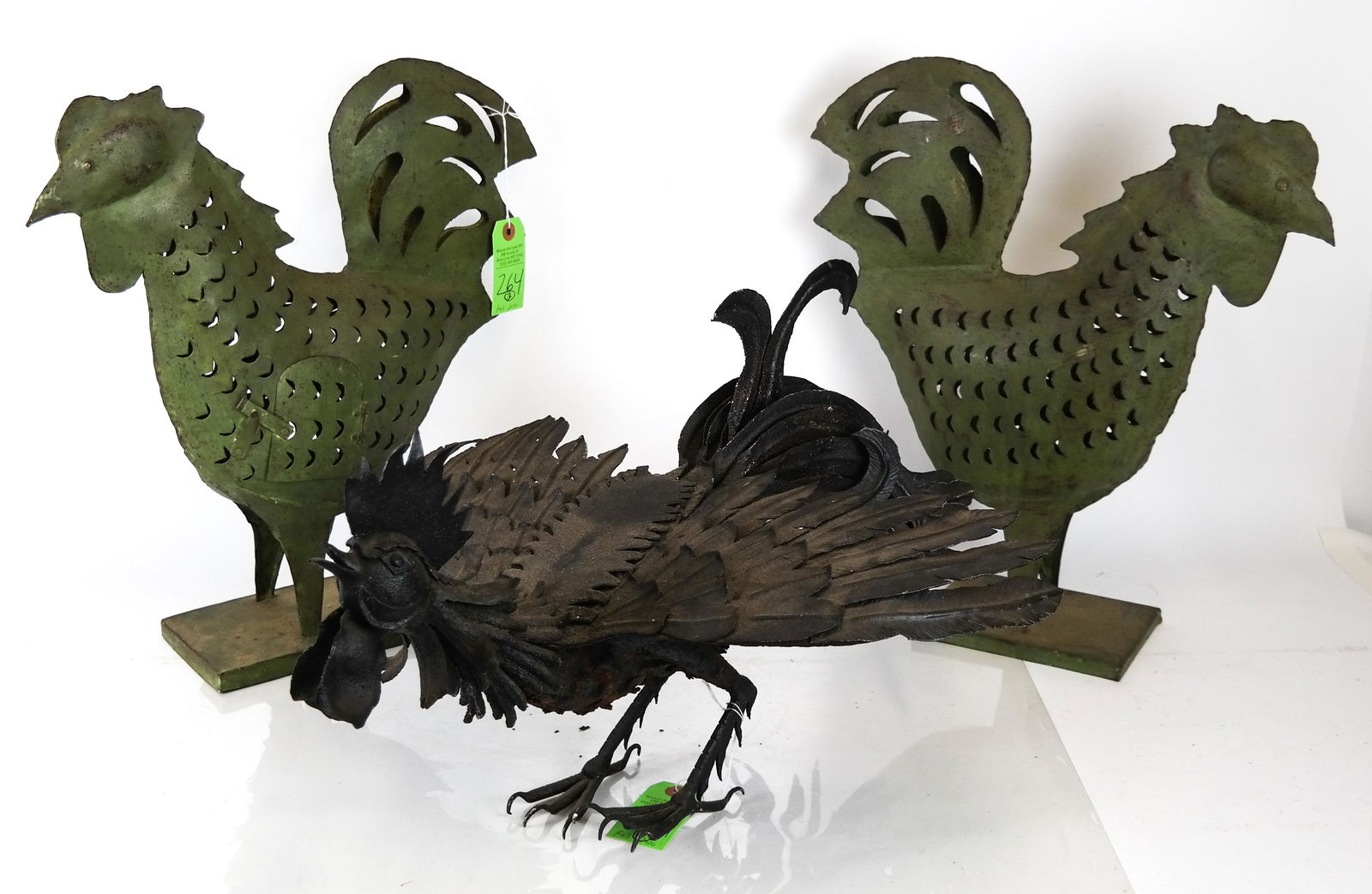 Three Rooster Sculptures (1 of 8)