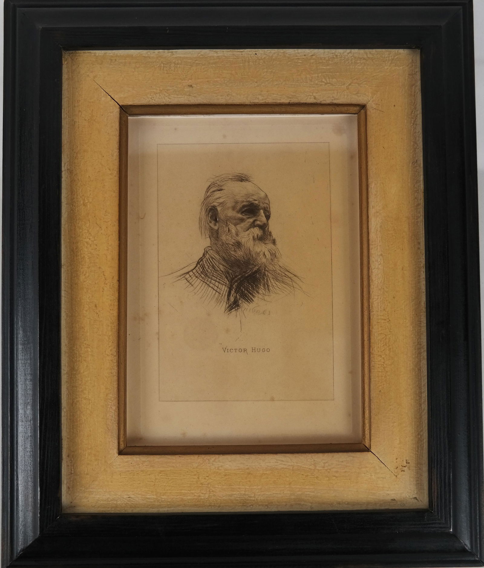 Auguste RODIN: Victor Hugo - Drypoint Etching (1 of 4)
