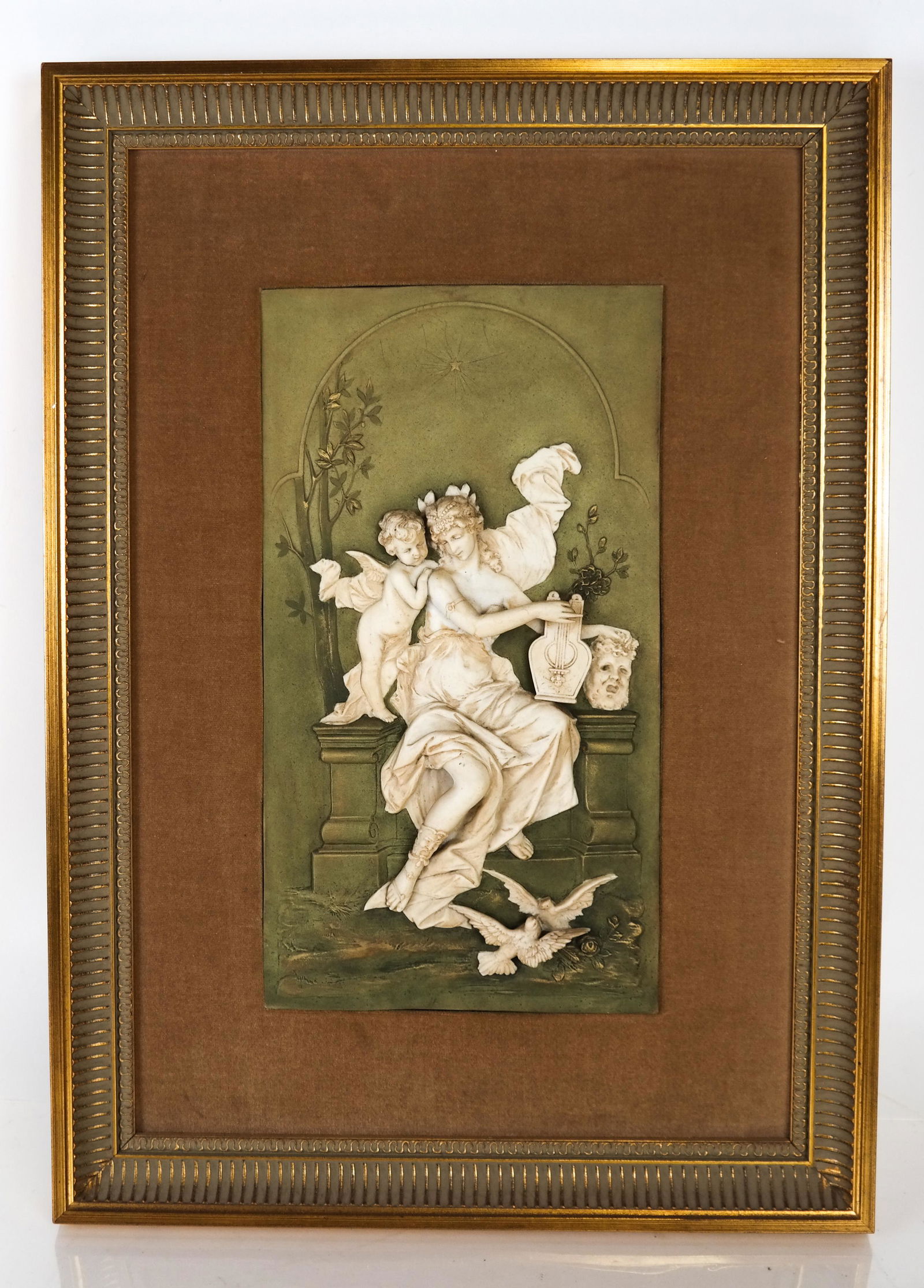 Classical Bisque Woman, Cherub Relief (1 of 4)