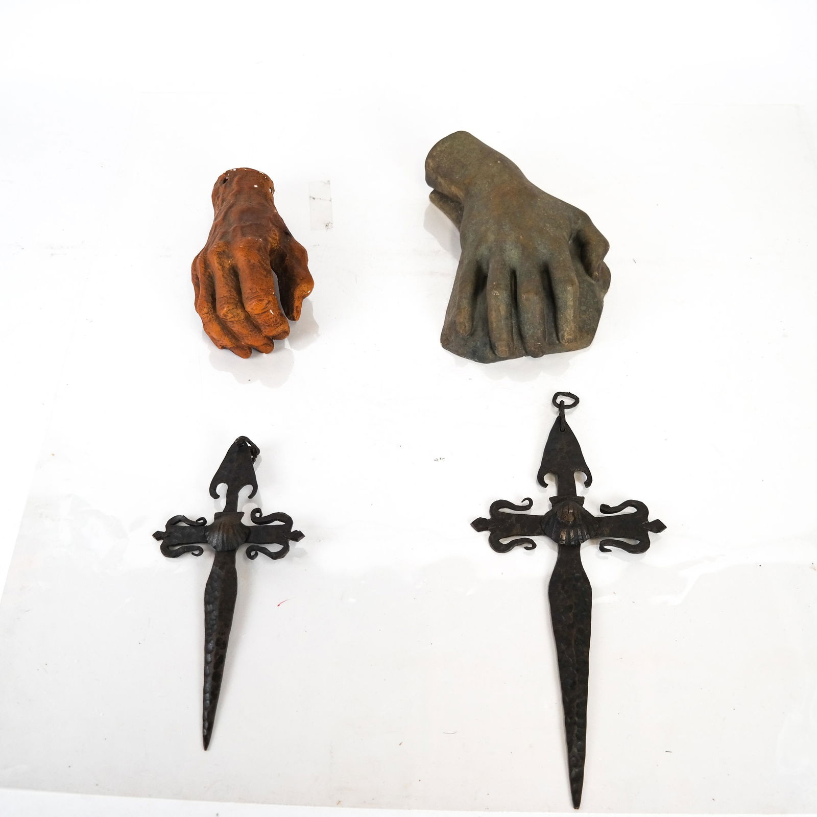 Sculpture of Two Hands & Two Swords (1 of 9)