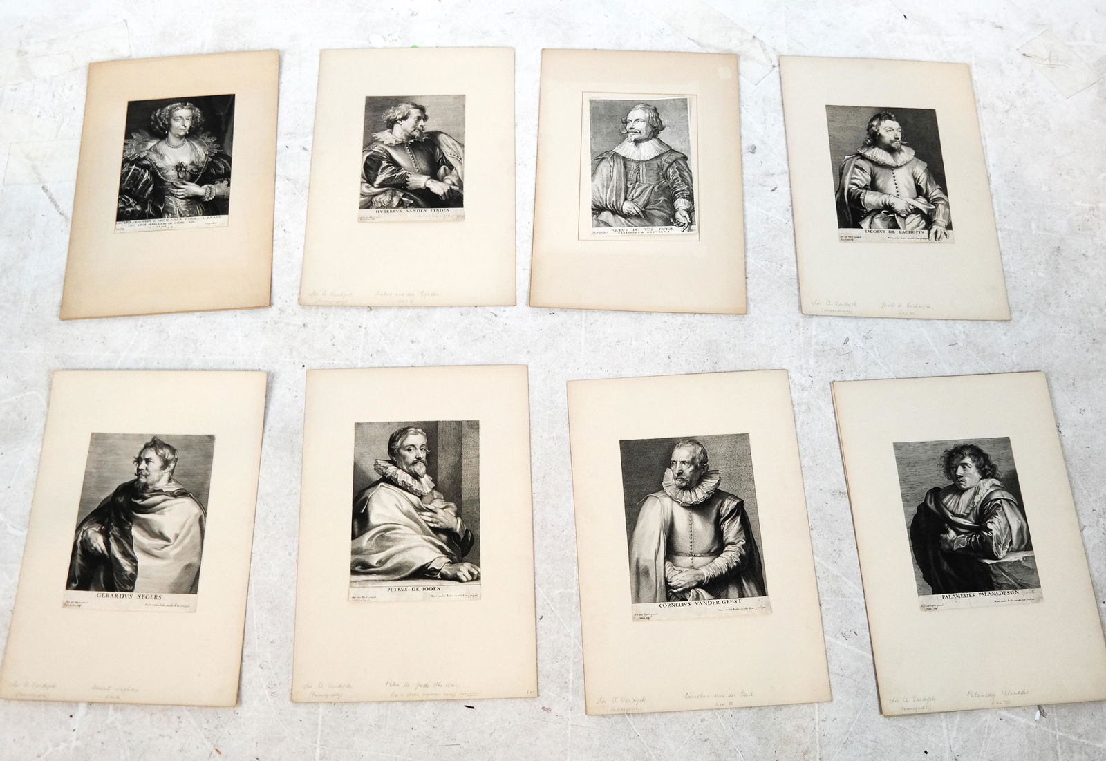 9 Prints - Sir A. Van Dych, Others (8), Sir Seymou (1 of 9)