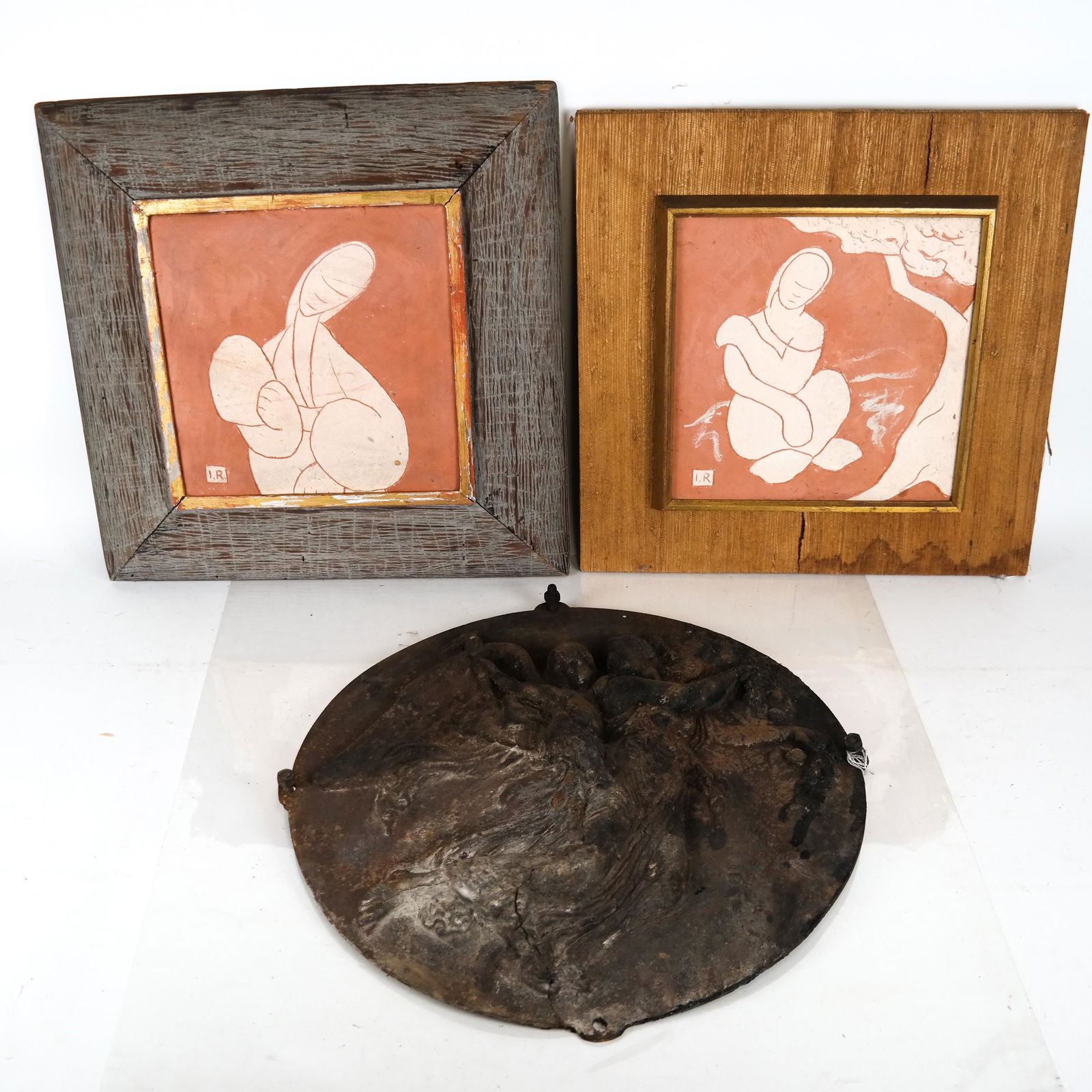 3 Relief Plaques - Iron, Ceramic (1 of 7)