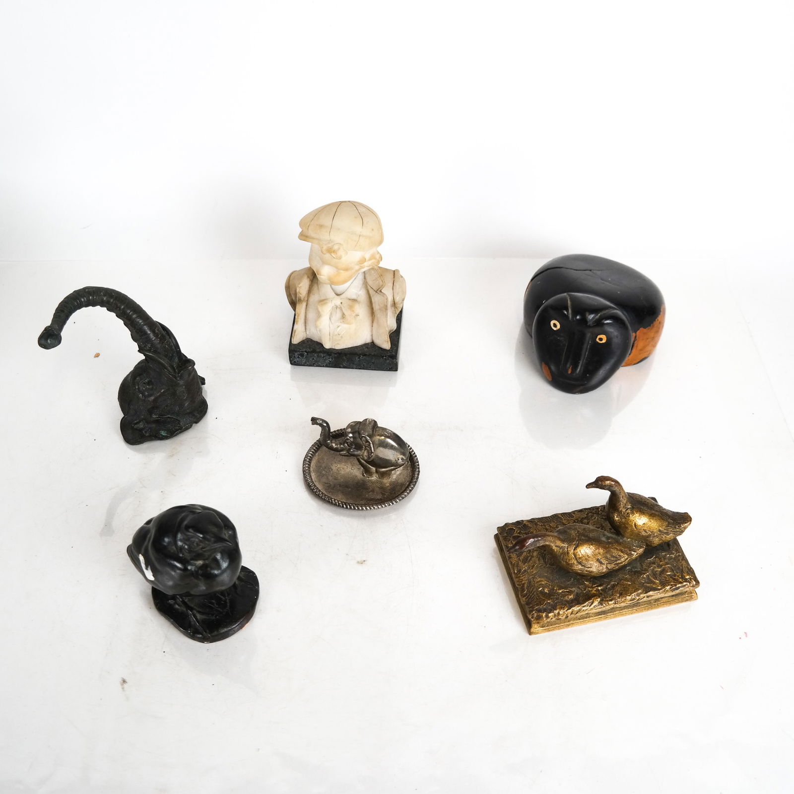 Six Sculptures: Alabaster, Bronze (1 of 8)