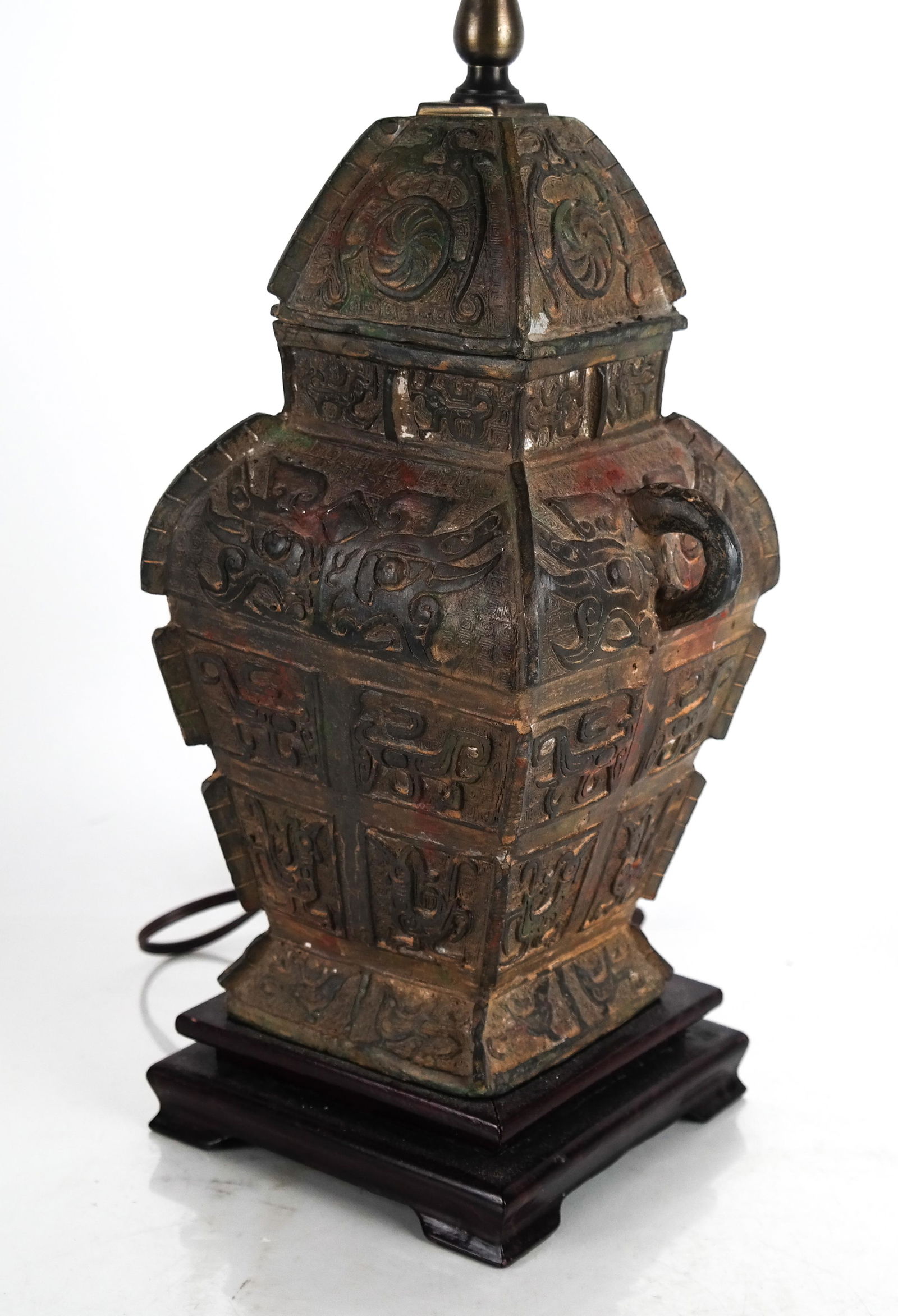 Chinese Ceramic Relief Lamp (1 of 10)