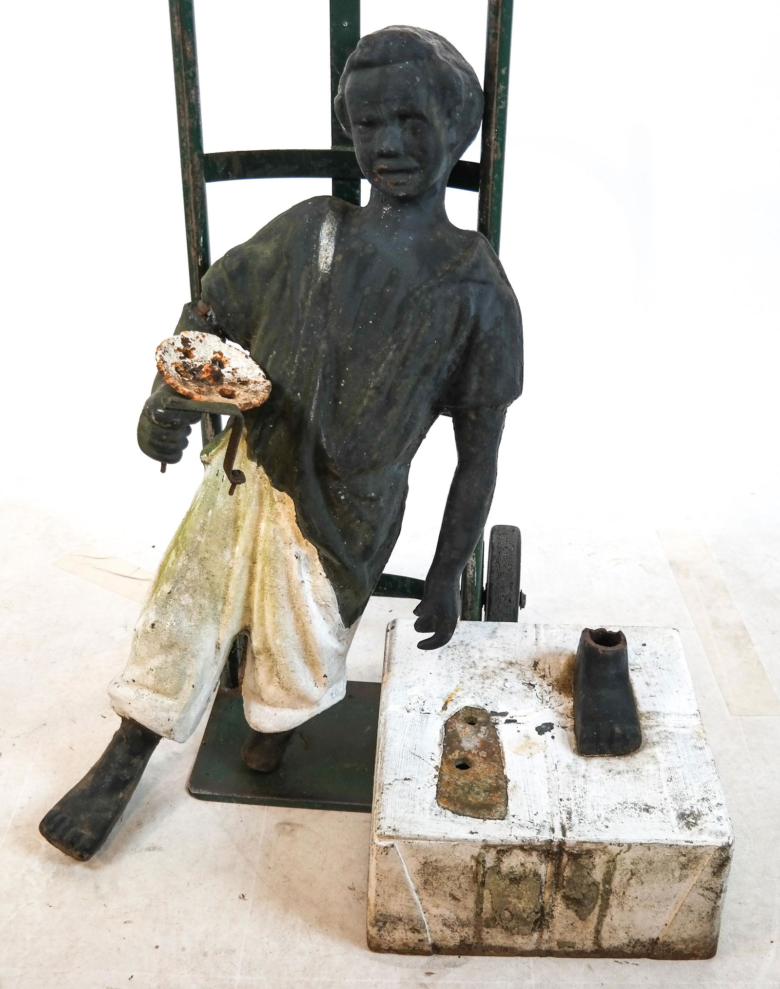 Antique Iron Painted Figure (1 of 5)