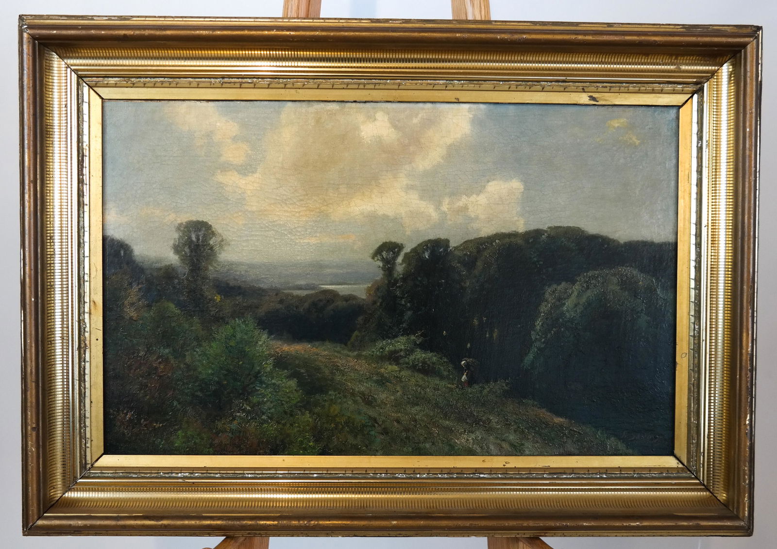 Frederich Wilhelm SCHWINGE: Rural Landscape O/C (1 of 4)