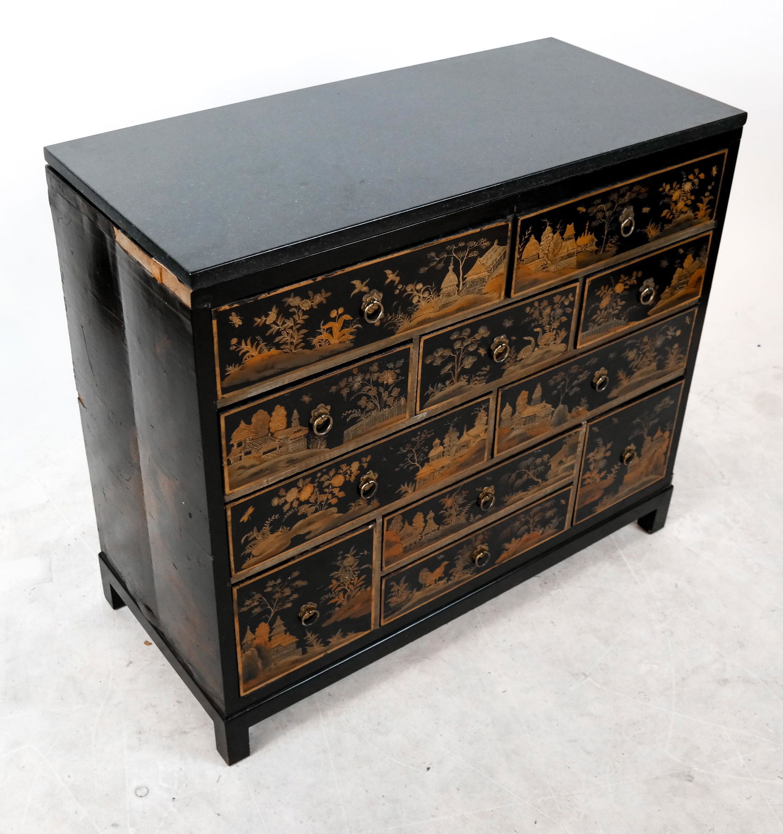 Antique Japanese Chest with Granite Top (1 of 8)