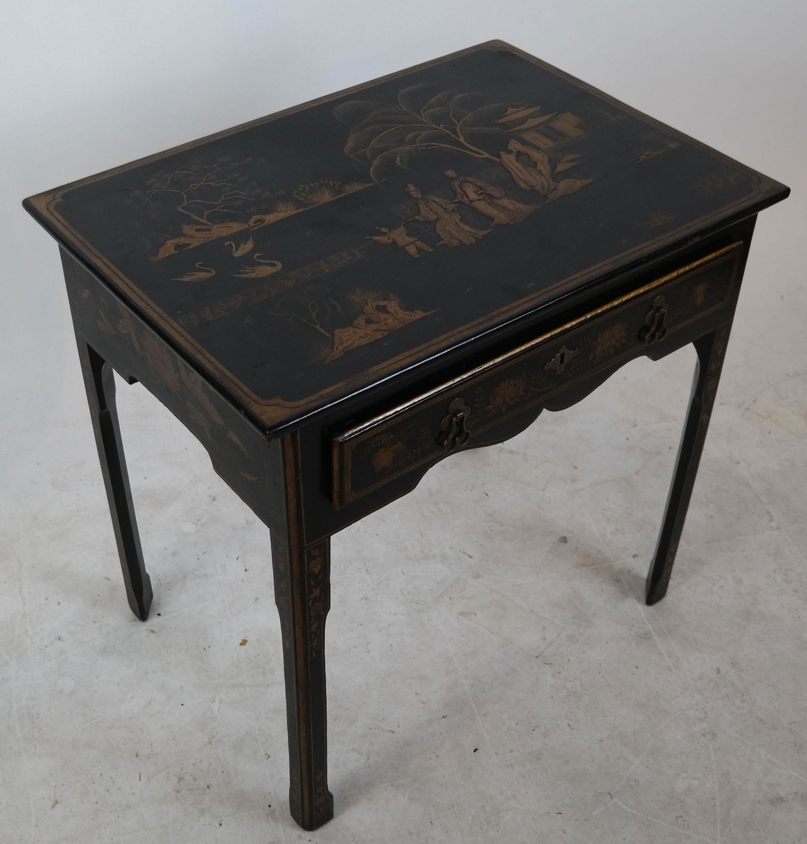 19th C. Japanned Table (1 of 7)