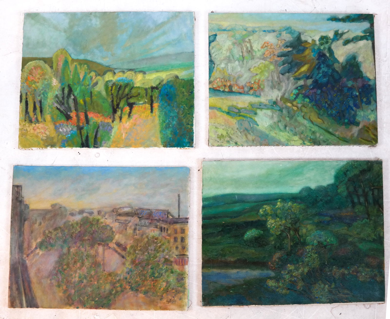 William LYBERIS: Four Abstract Paintings (1 of 5)