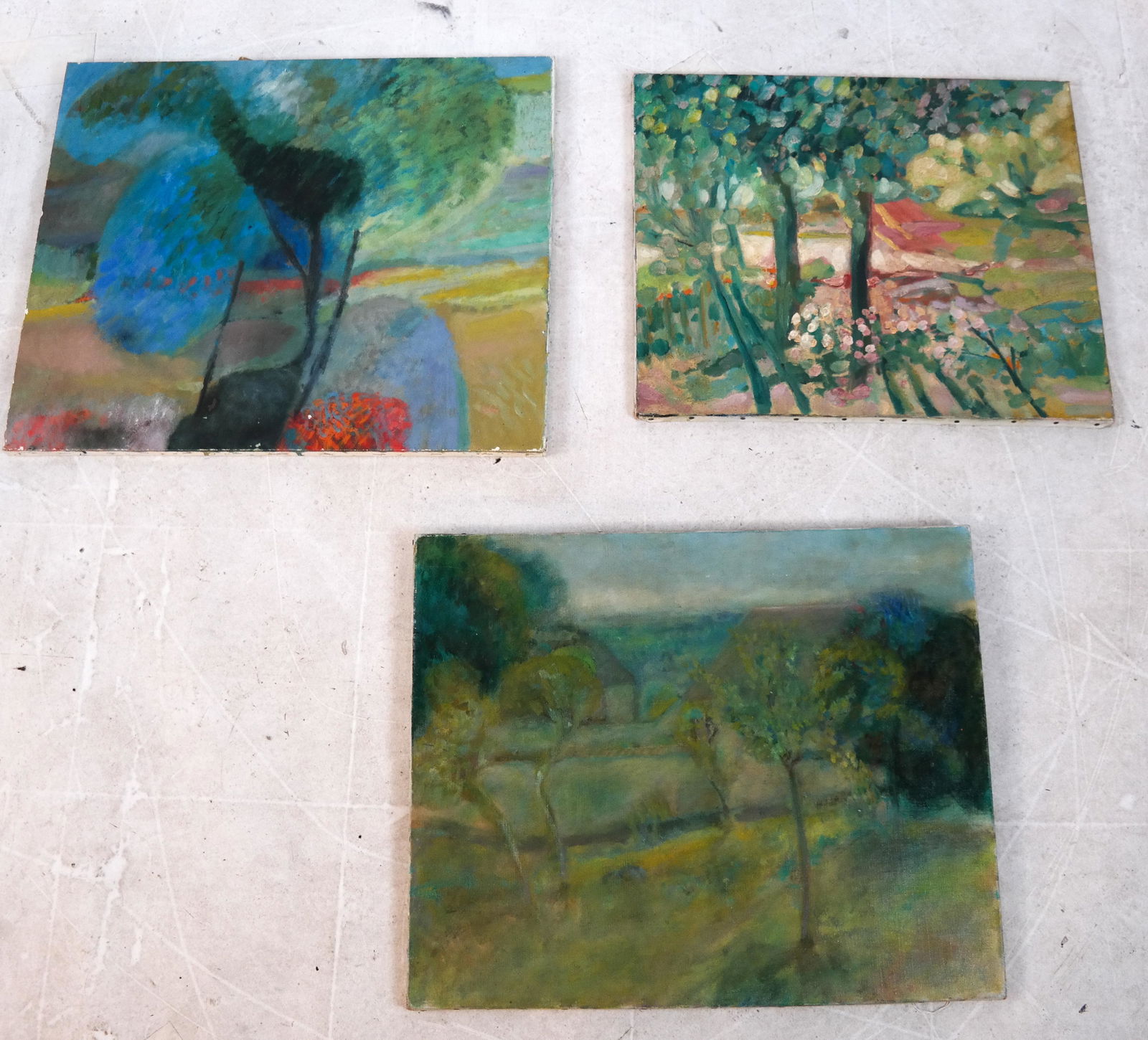 William LYBERIS: Three Abstract Paintings (1 of 4)
