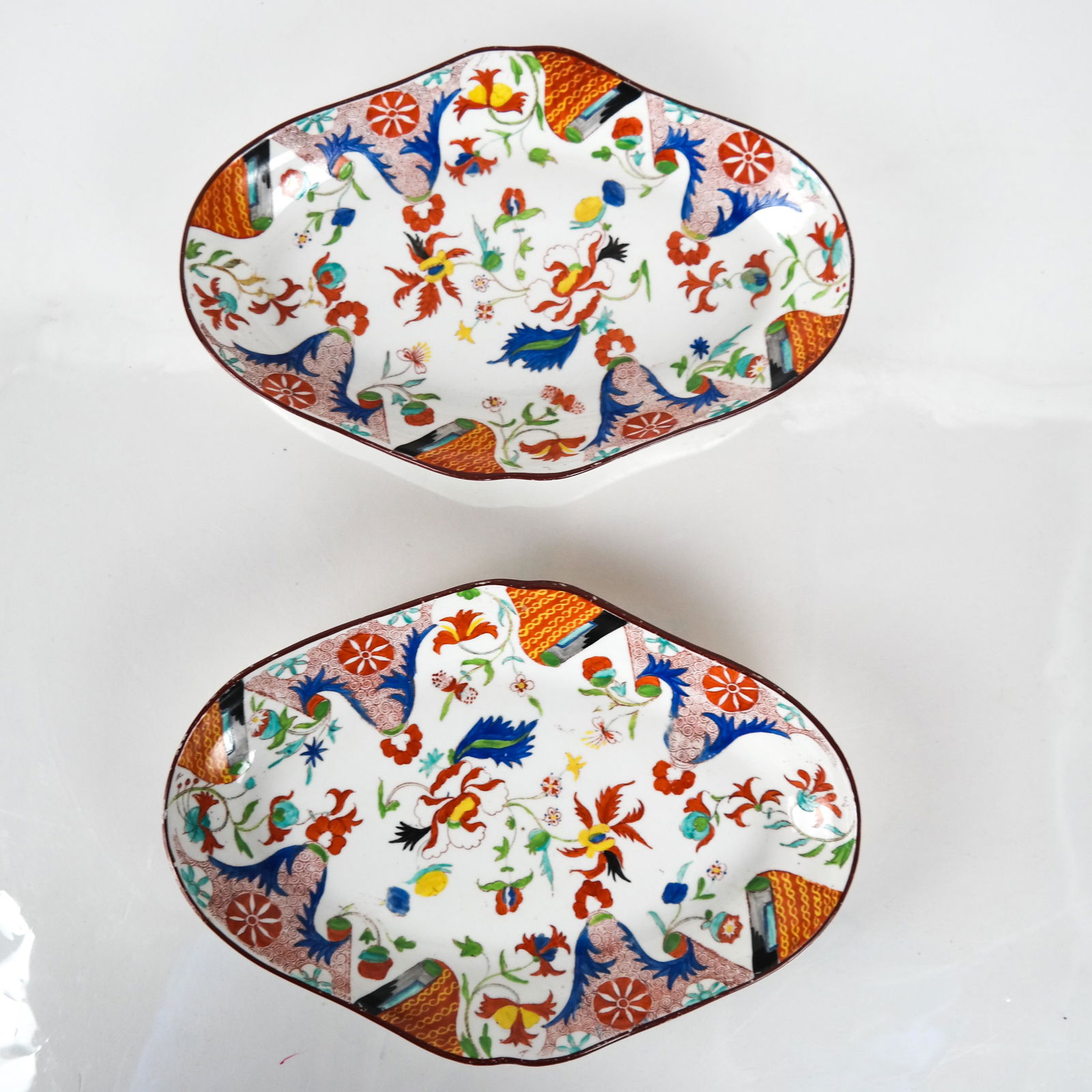 Two Chinese Polychrome Enamel Serving Dishes (1 of 5)