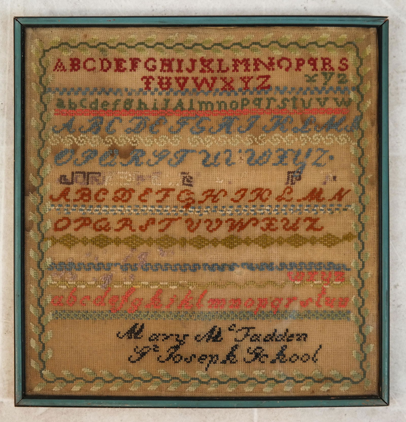 Antique Needlework Sampler (1 of 3)