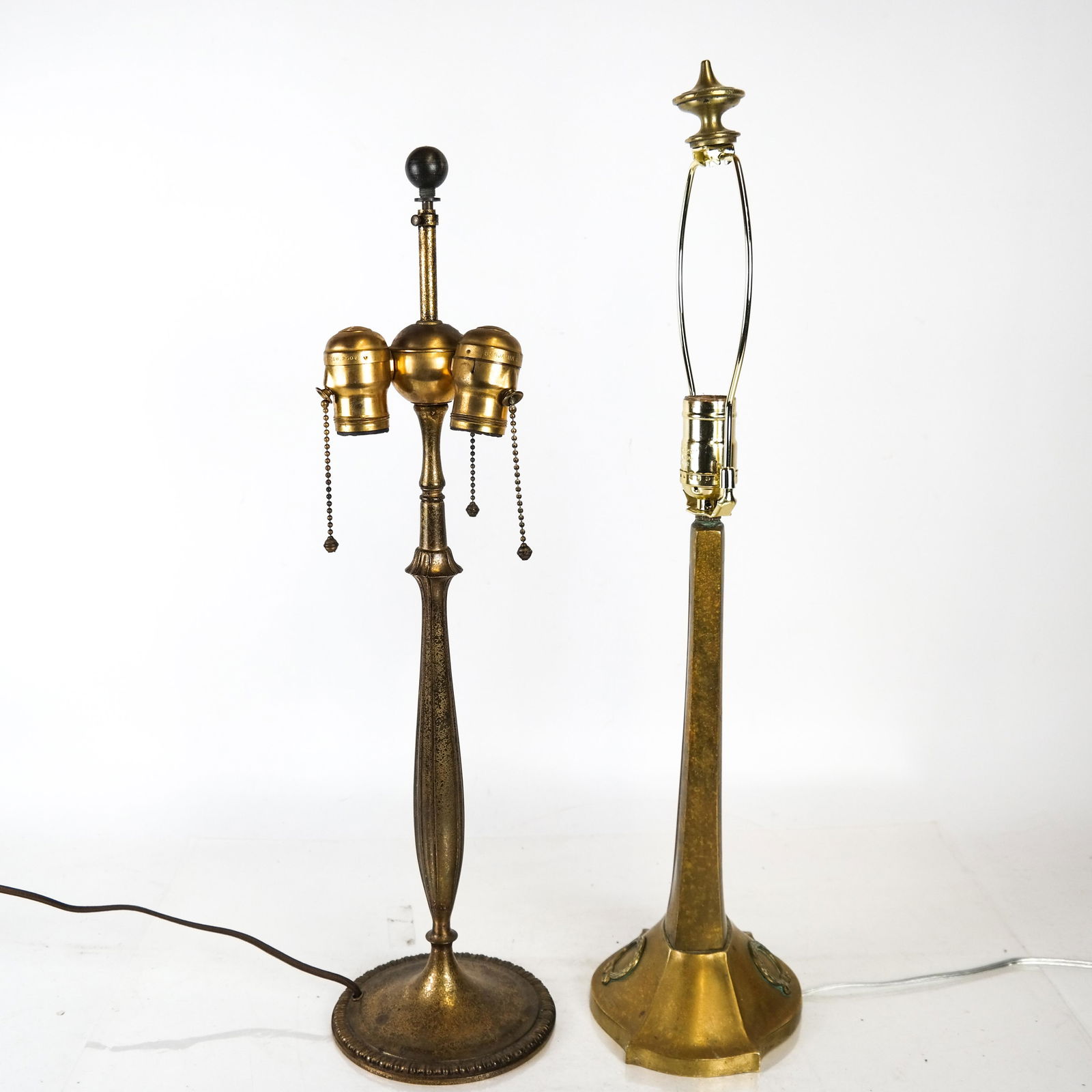 Tiffany-Style, Other: Two Bronze Lamps (1 of 7)