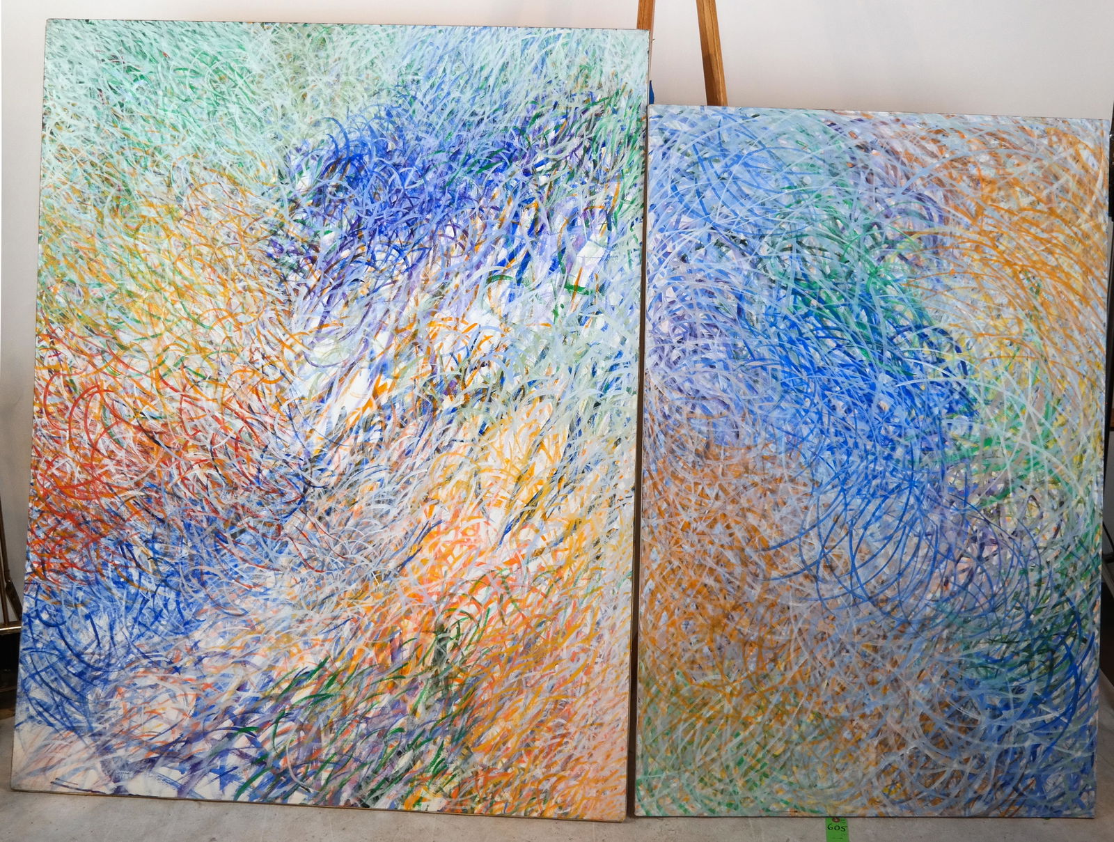 Amy ADAMS: Two Abstracts - Oils on Canvas (1 of 7)