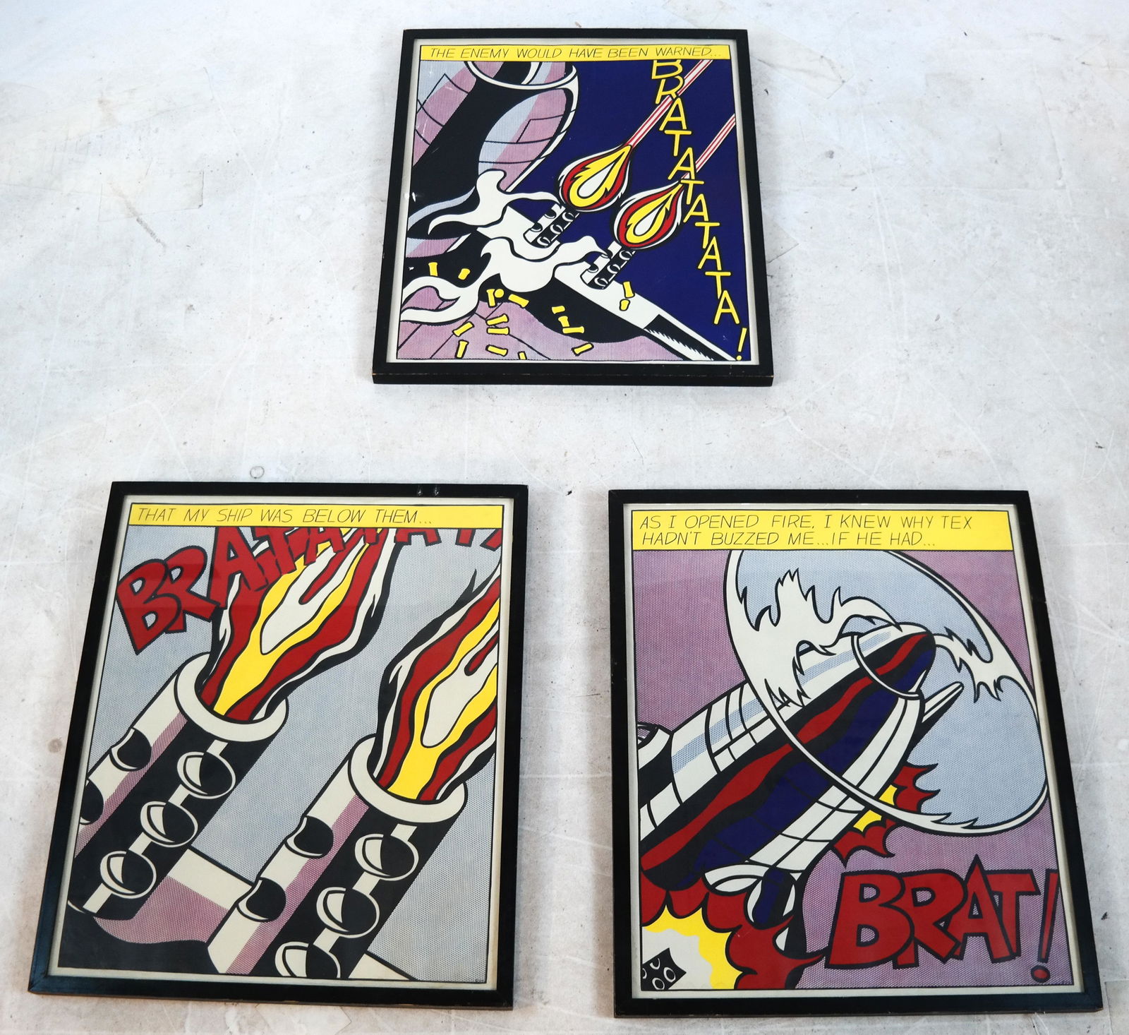 Roy LICHTENSTEIN: Set of 3 Posters (1 of 4)
