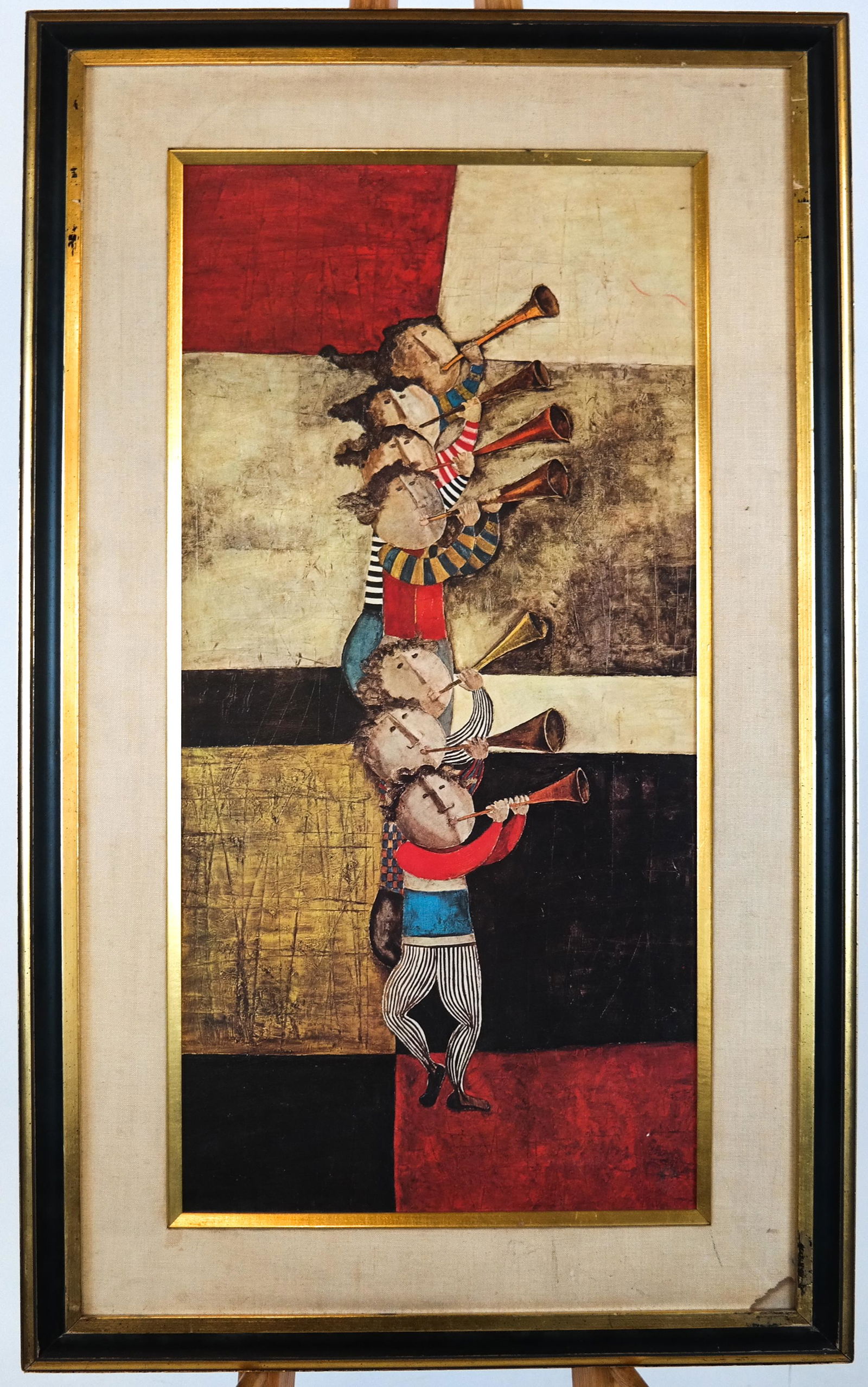 J. ROYBAL: Musicians - Oil on Board (1 of 4)