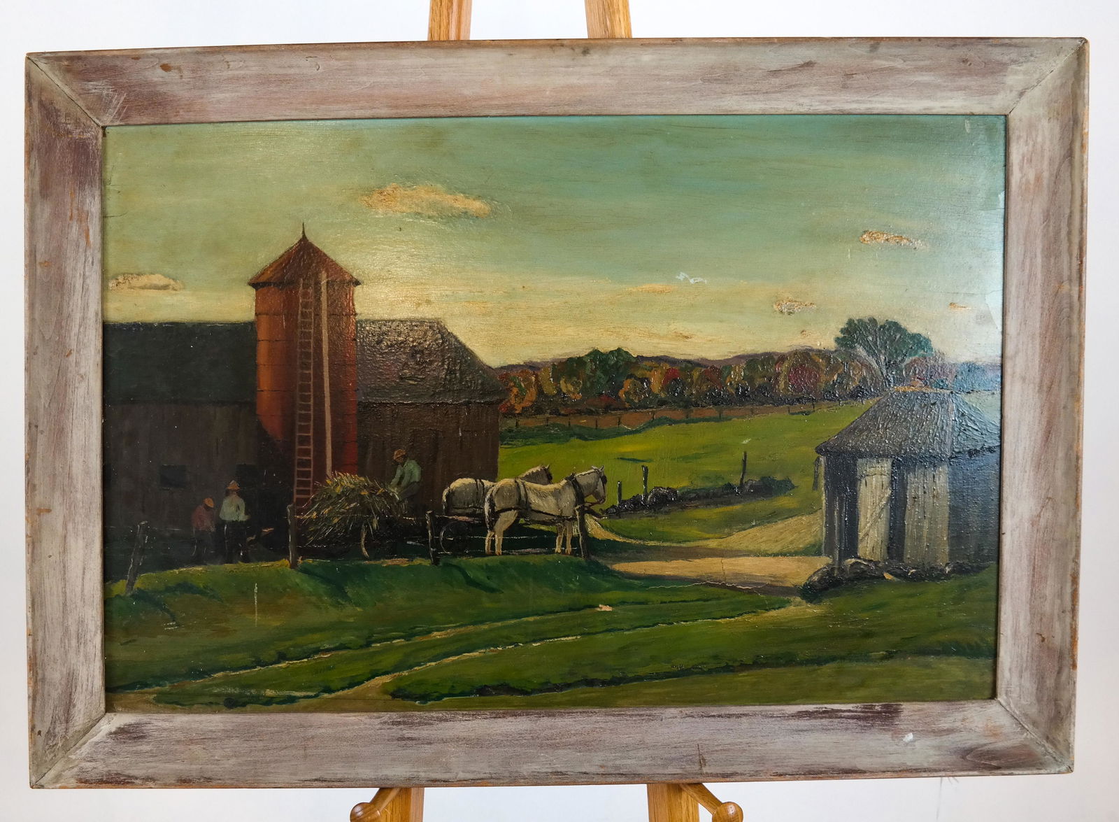 Oil on Panel - Farm & FIgures (1 of 5)