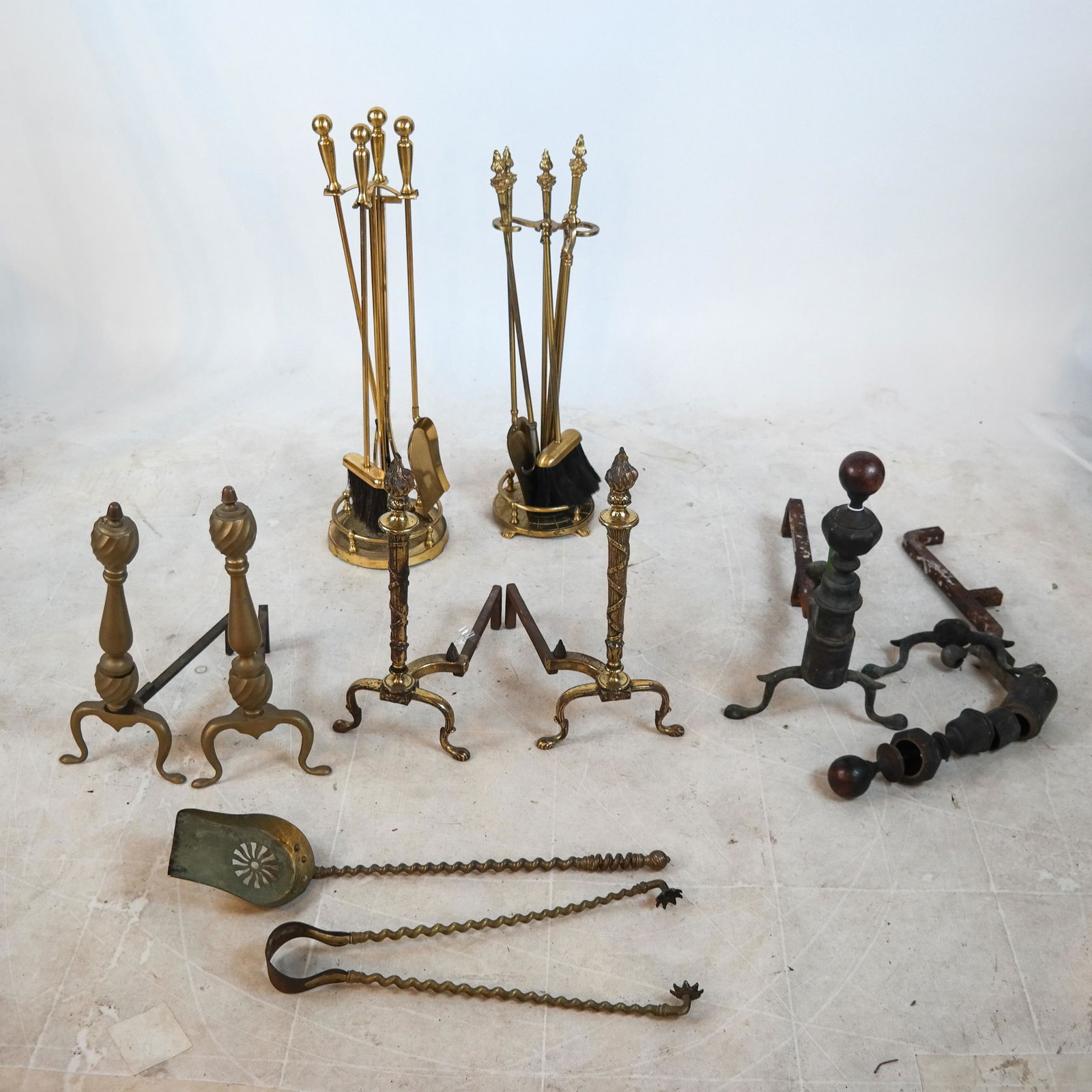 Three Sets of Andirons, Tools (1 of 6)