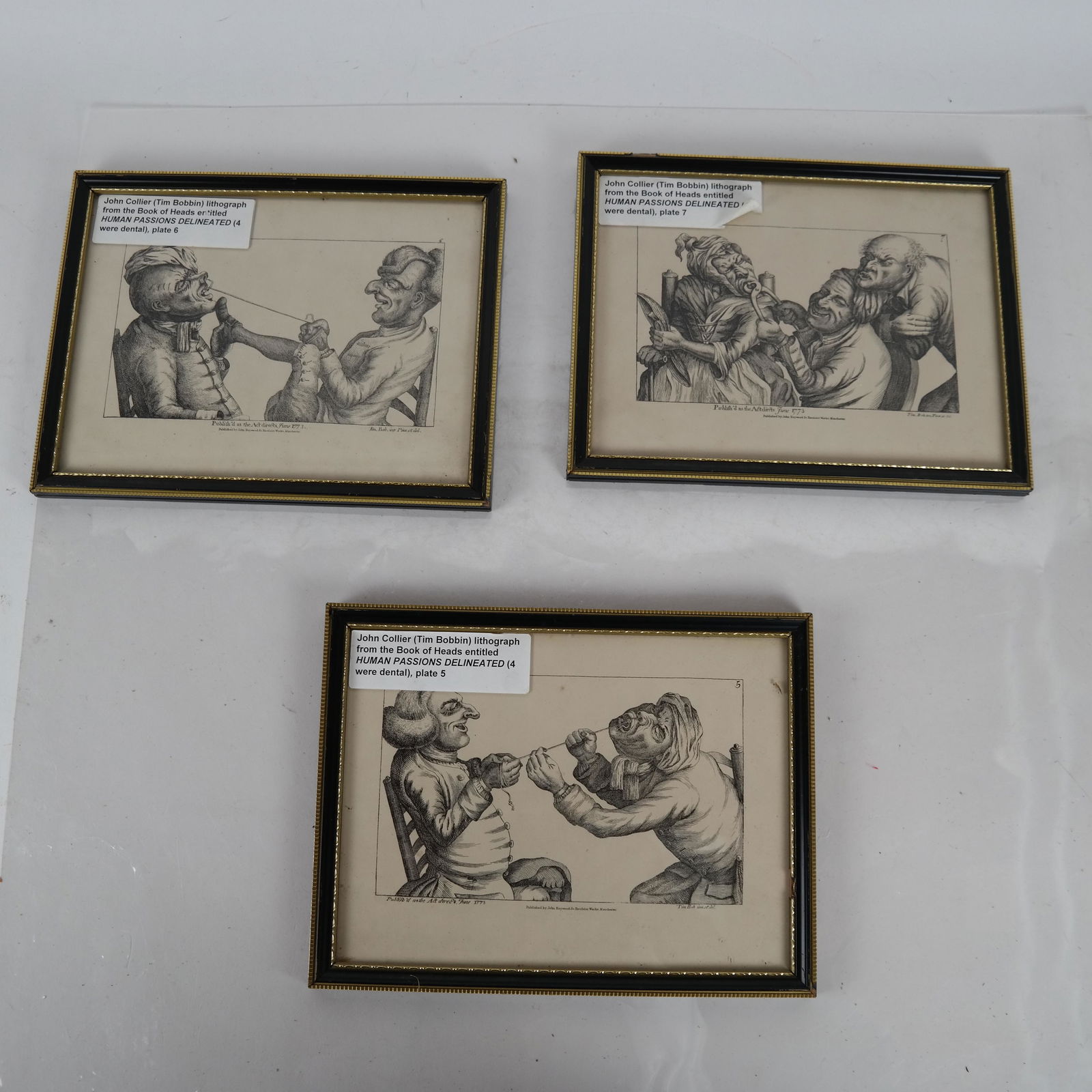 J. COLLIER, T. BOBBIN: Human Passions (3 Prints) (1 of 7)