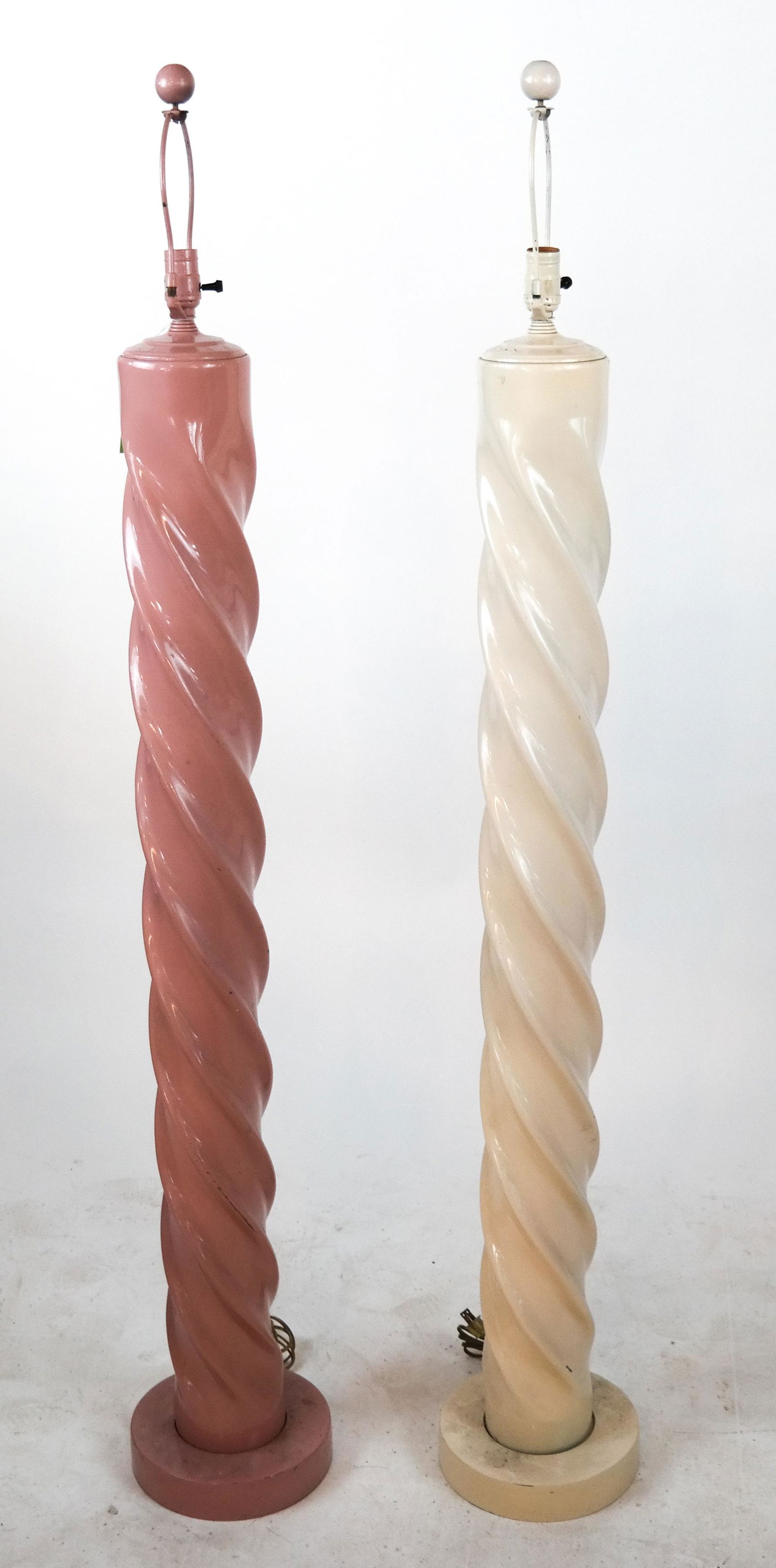 Two Contemporary Twist Floor Lamps (1 of 3)