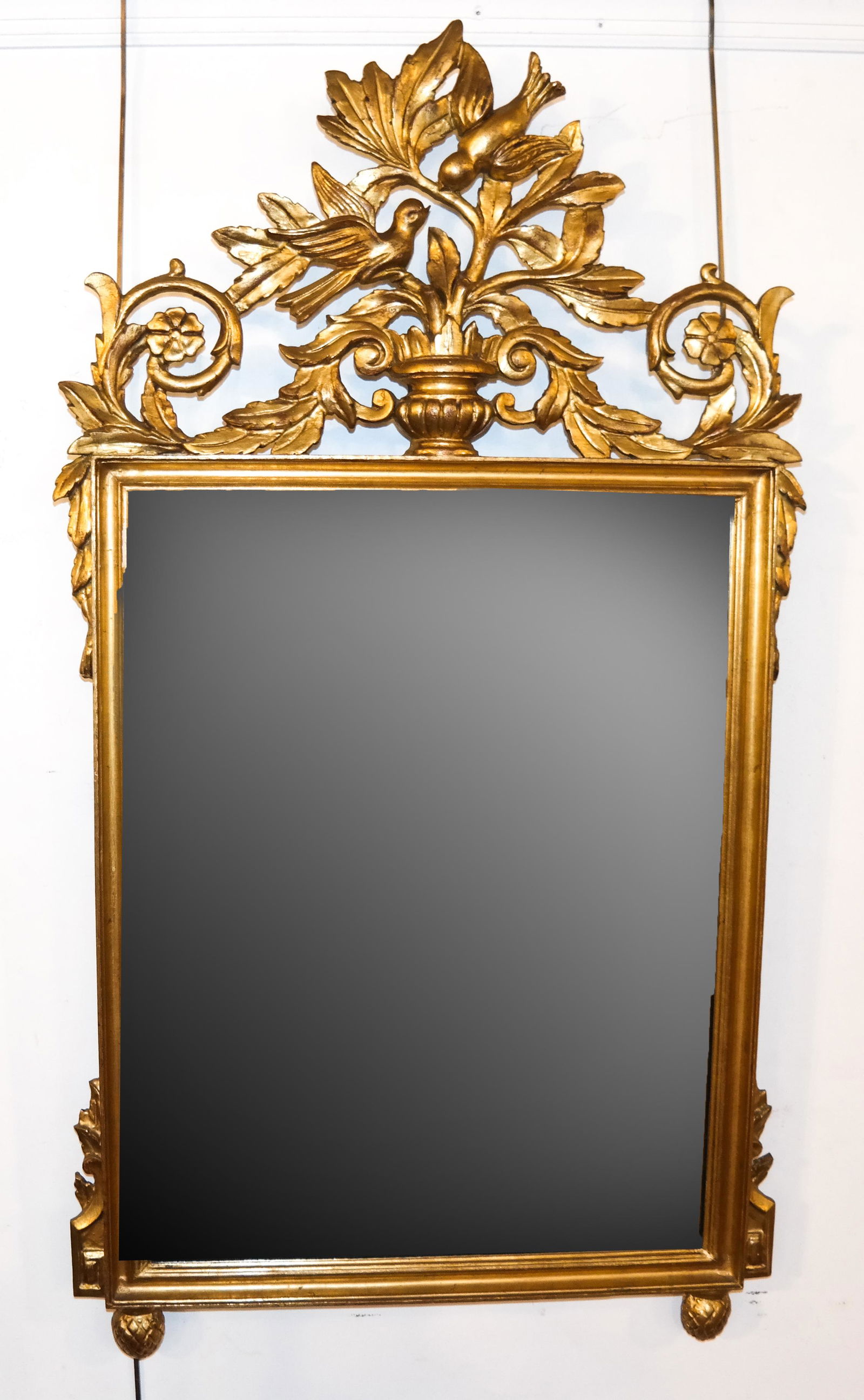 Bird & Leaf Carved Mirror (1 of 3)