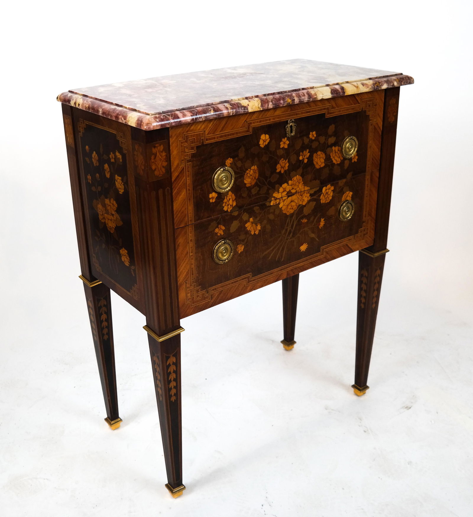 19th C. French Inlaid Commode (1 of 7)