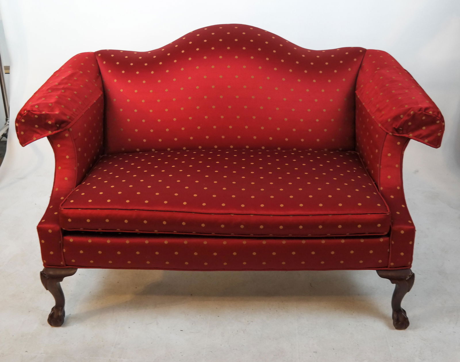 Pair Georgian-Style Camelback Settees (1 of 7)