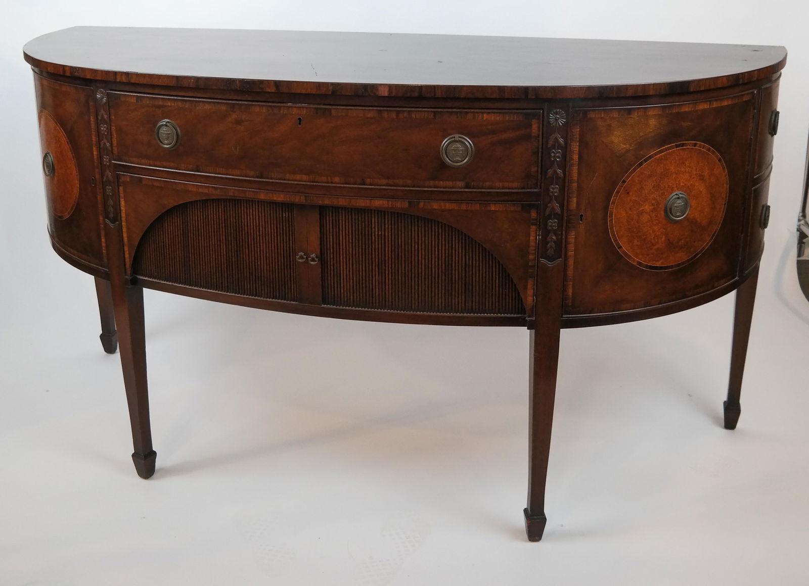 Regency-Style Inlaid Mahogany & Rosewood Sideboard (1 of 6)