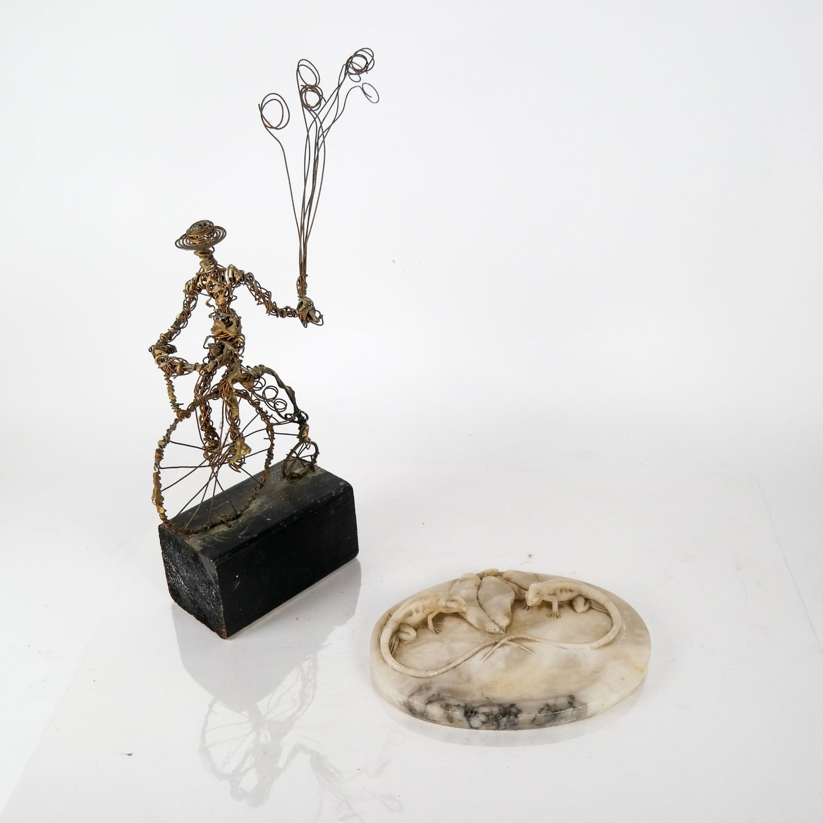 Two Sculptures: Cyclist, Iguanas (1 of 6)