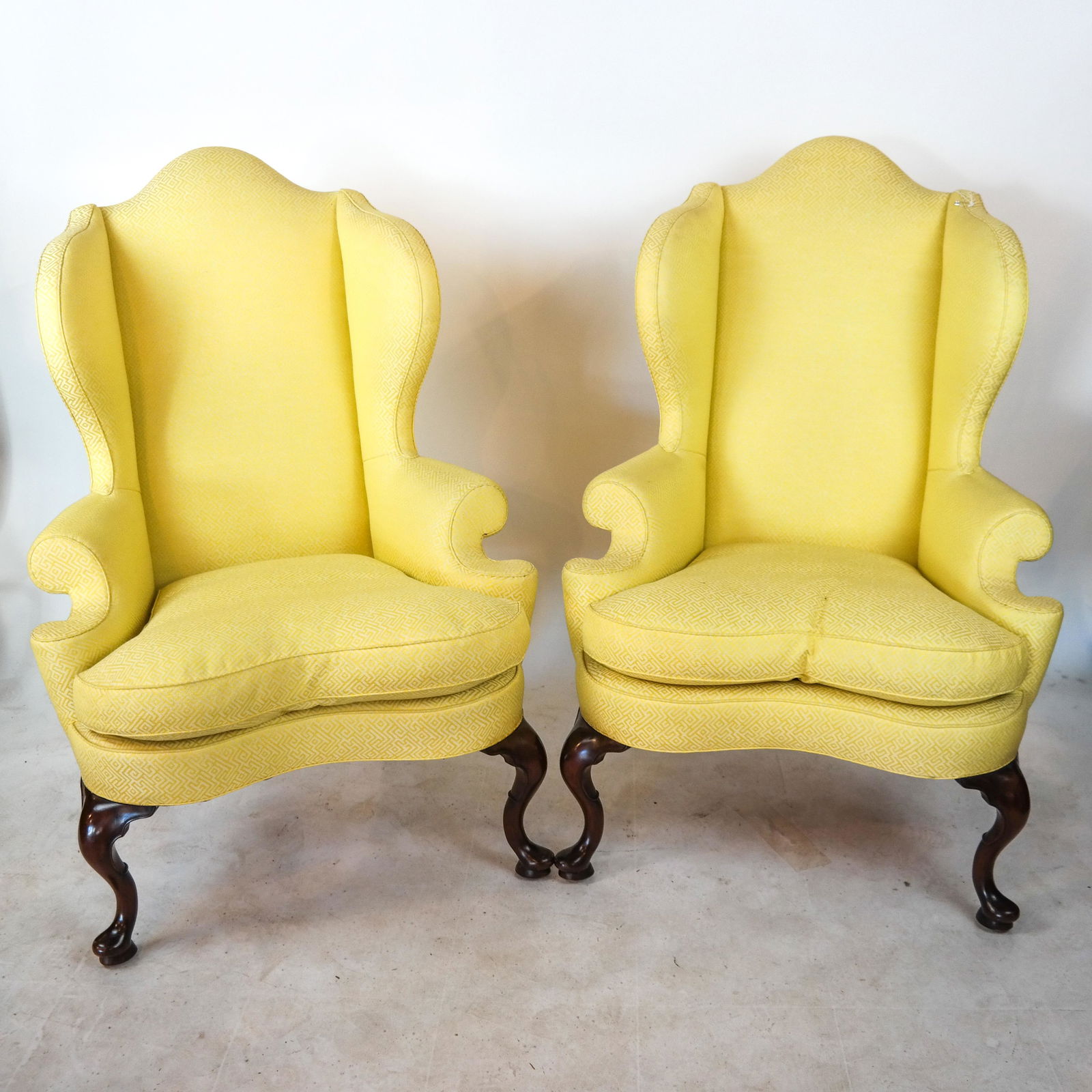Pair of Kittinger Queen Anne-Style Wing Chairs (1 of 6)