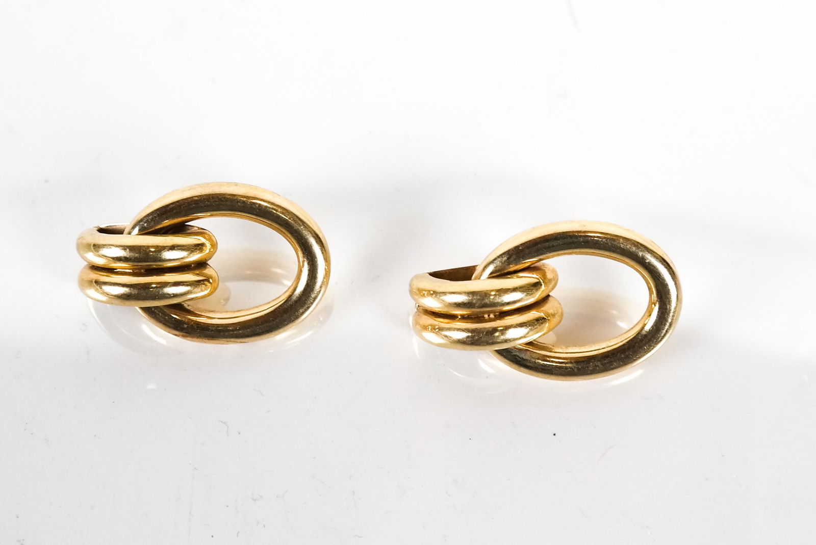 Pair 14K Gold Hoop Ear Clips (1 of 4)