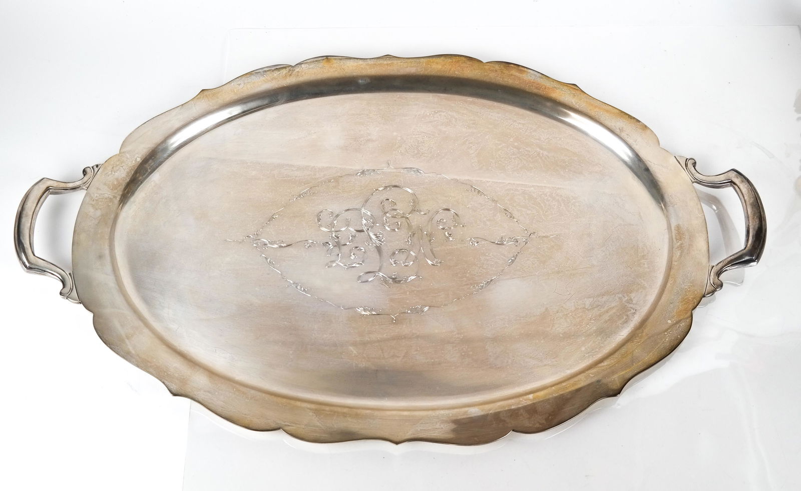 Tiffany & Co. Makers 24" Sterling Oval Tray (1 of 5)
