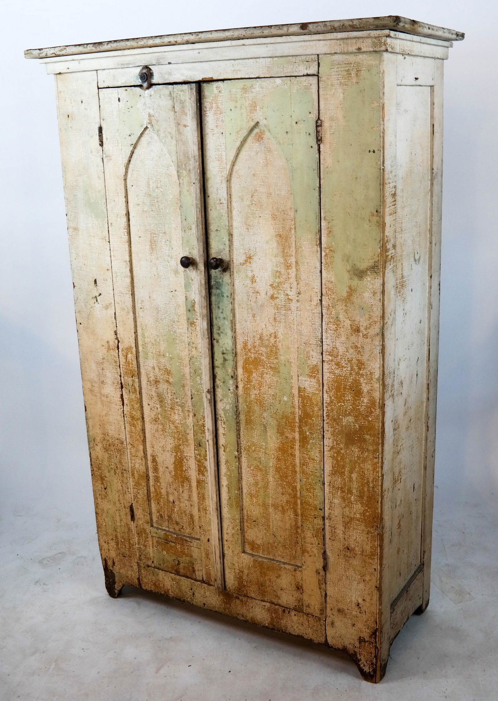 Distressed and Painted Cabinet Wardrobe (1 of 5)