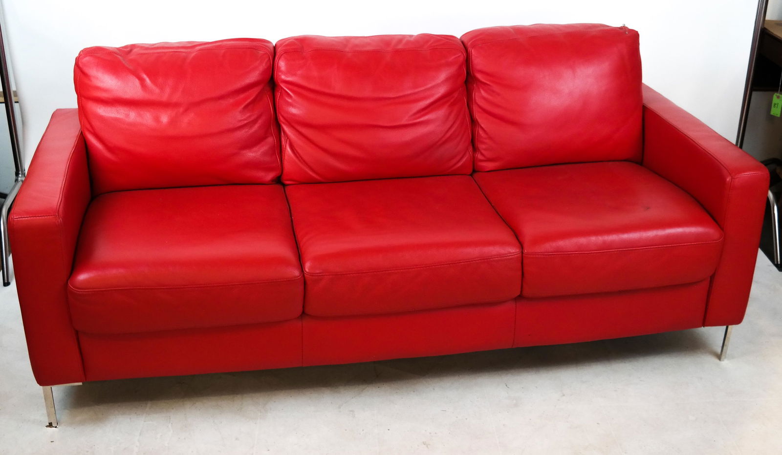 Contemporary Red Sofa (1 of 3)