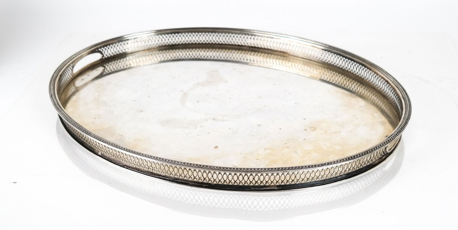 Sterling Silver Reticulated Gallery Tray (1 of 4)