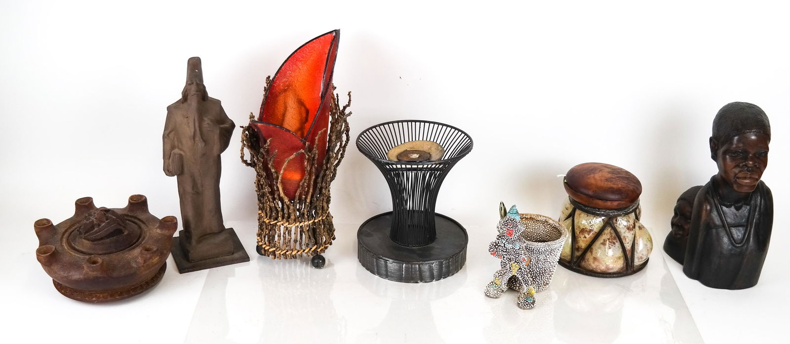 Lot of 6 Items: Wood, Ceramic, Other (1 of 11)