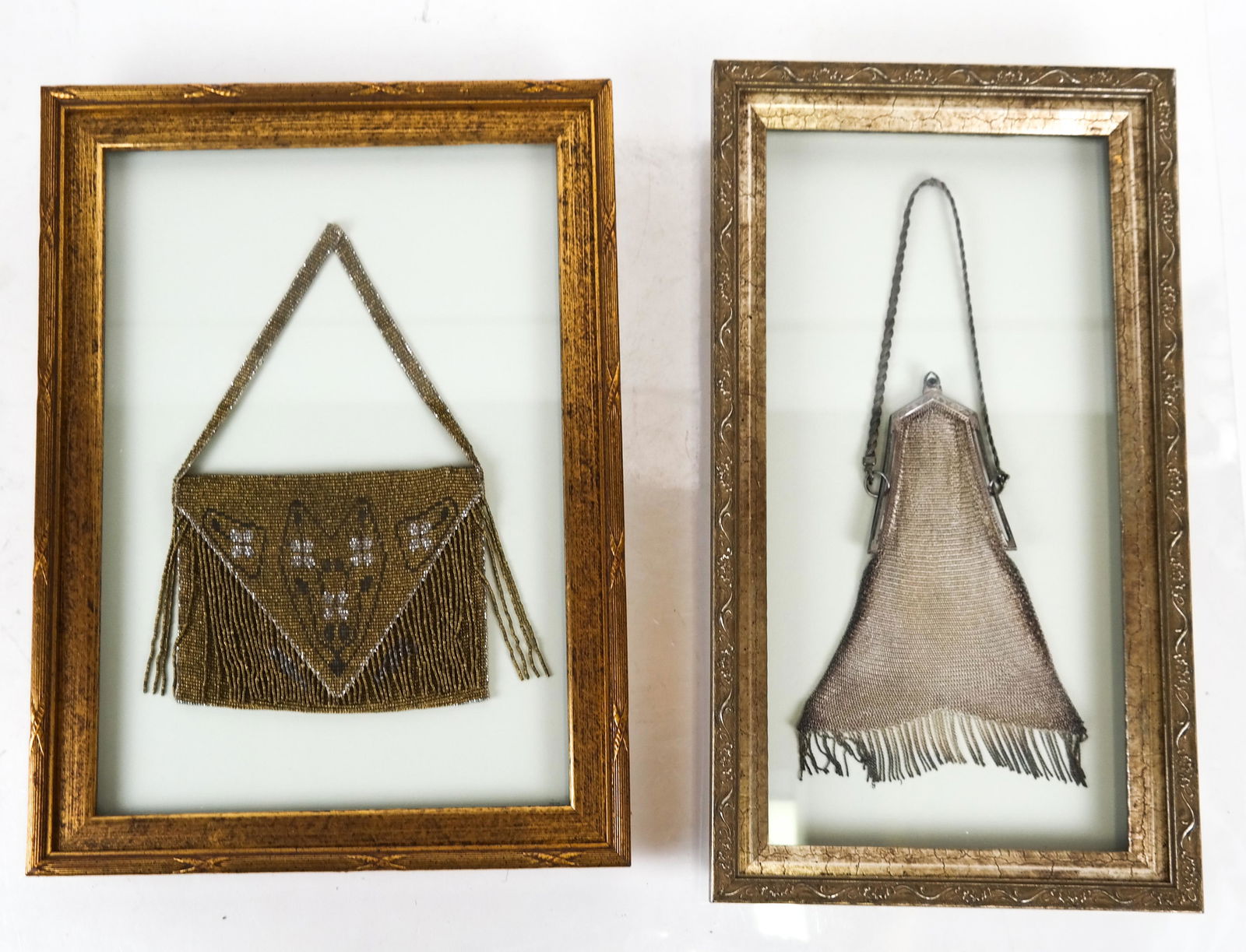 Two Antique Beaded Bags, Framed (1 of 8)