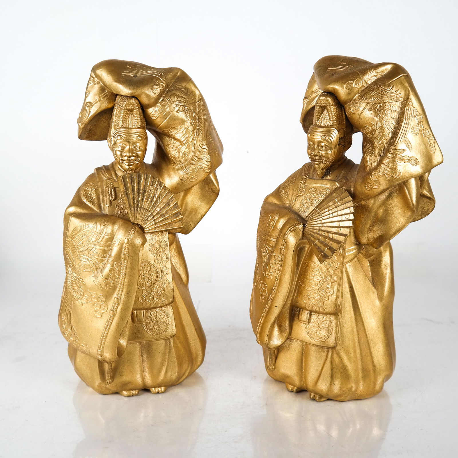 Two Chinese Gilt Bronze Statues (1 of 5)