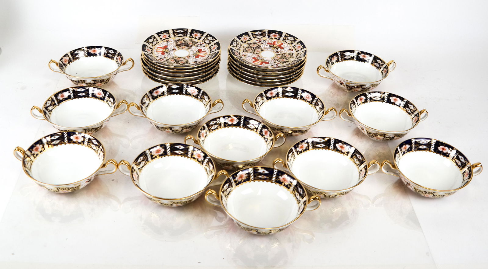 12 Royal Crown Derby "Imari" for Tiffany Soup Sets (1 of 7)