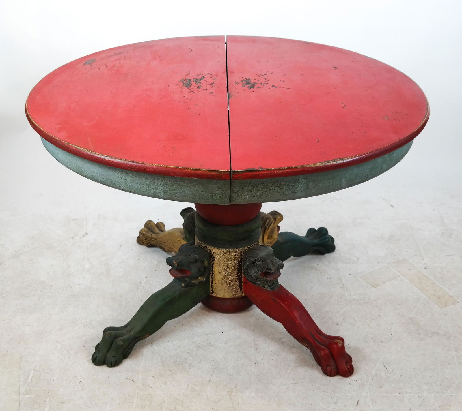 Painted Pedestal Table (1 of 9)