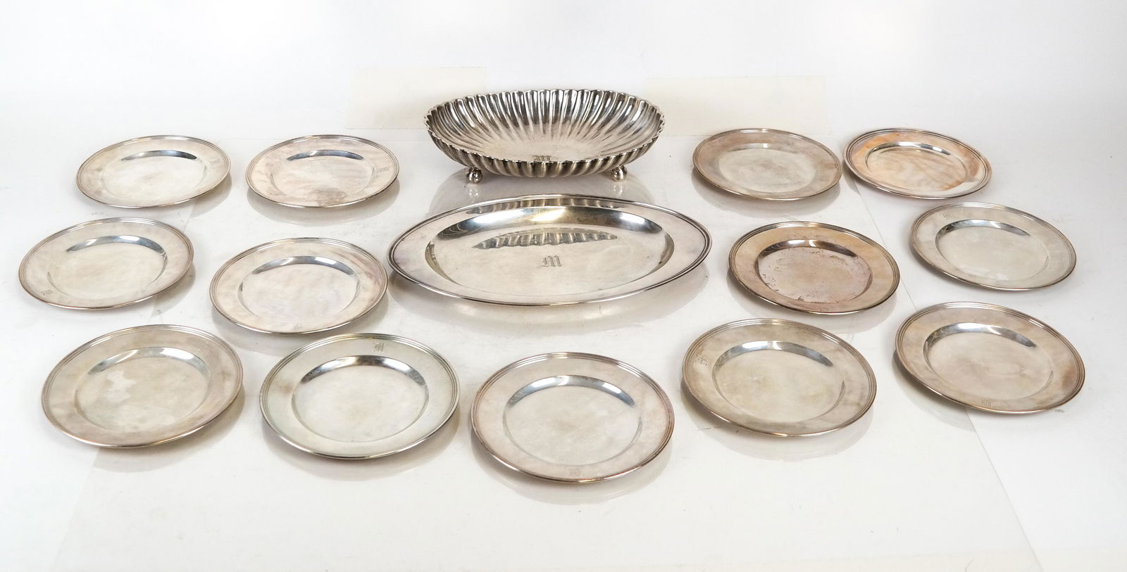 13 Sterling Silver Bread Plates, 2 Dishes (1 of 11)