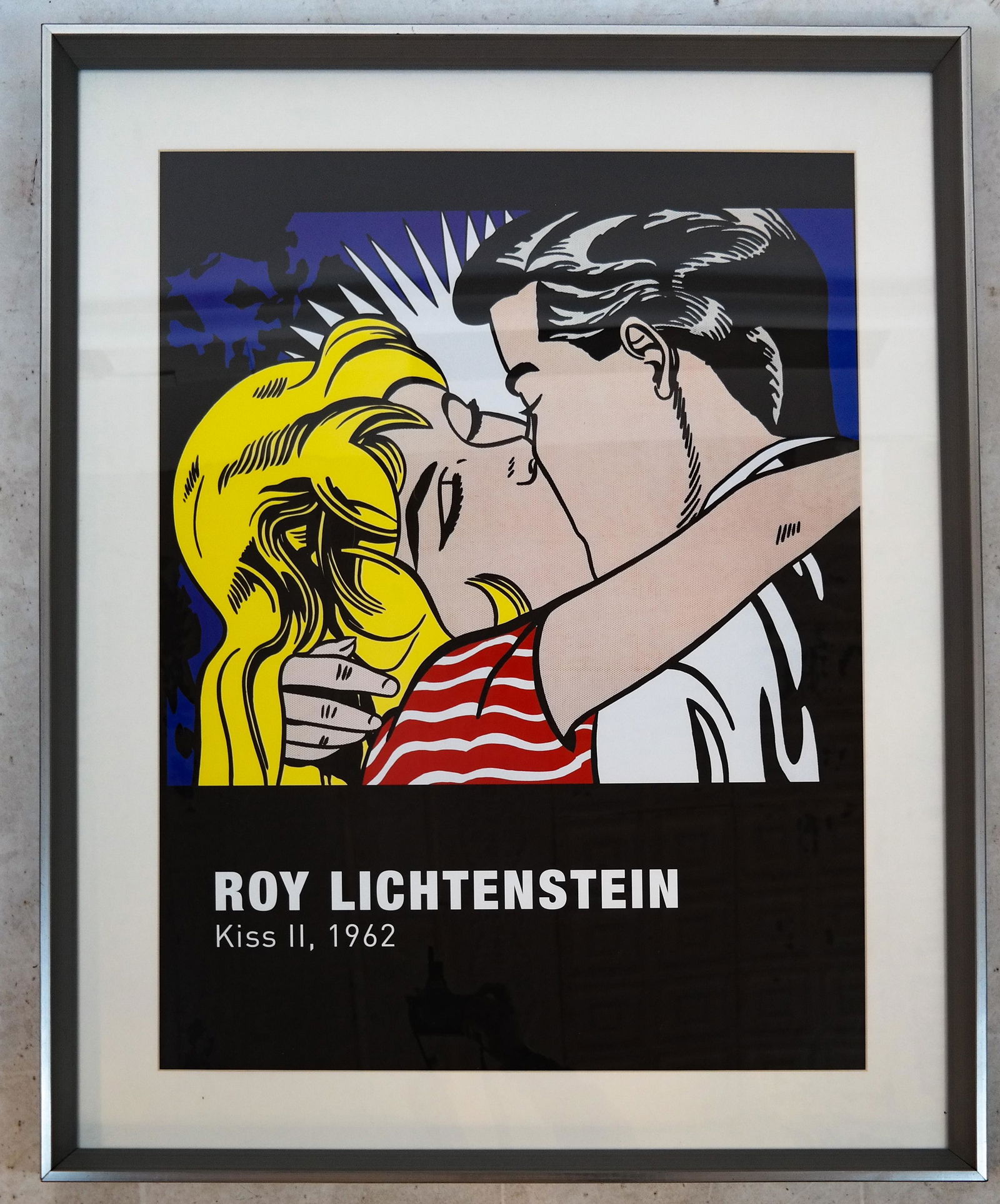 Copy of Roy LICHTENSTEIN: "Kiss II" - 1962 Poster (1 of 4)