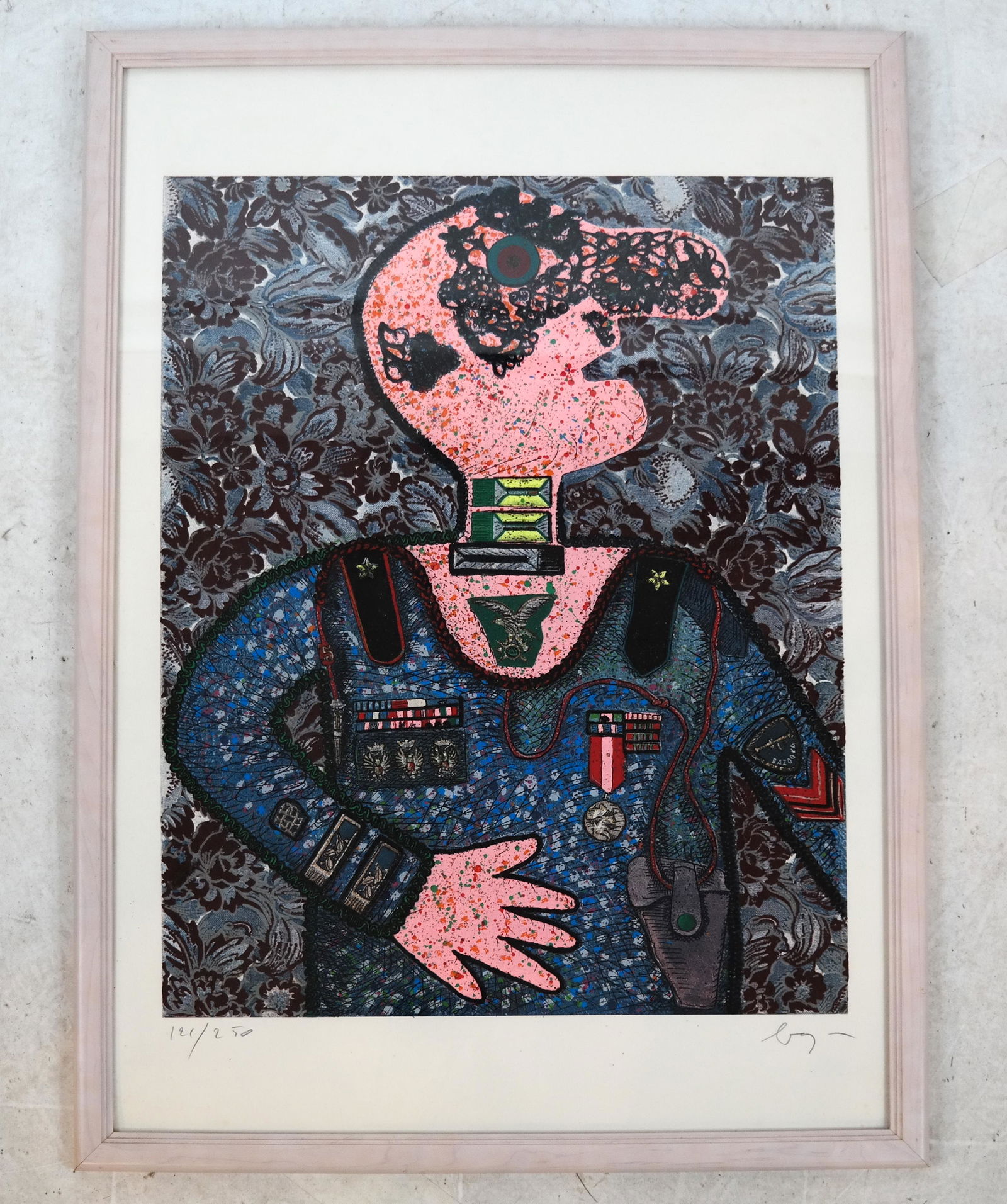 Enrico BAJ: "Il Generale Bazooka" - Screenprint (1 of 6)