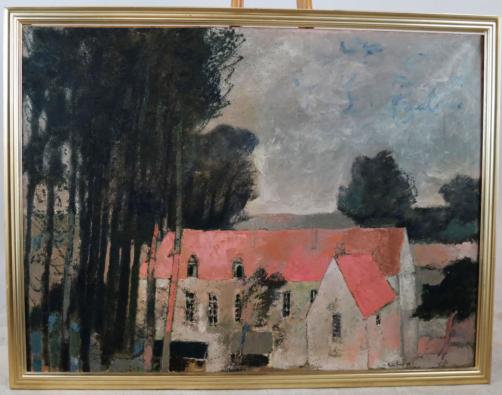 Andre BRASILIER: House with Orange Roof - O/C (1 of 9)