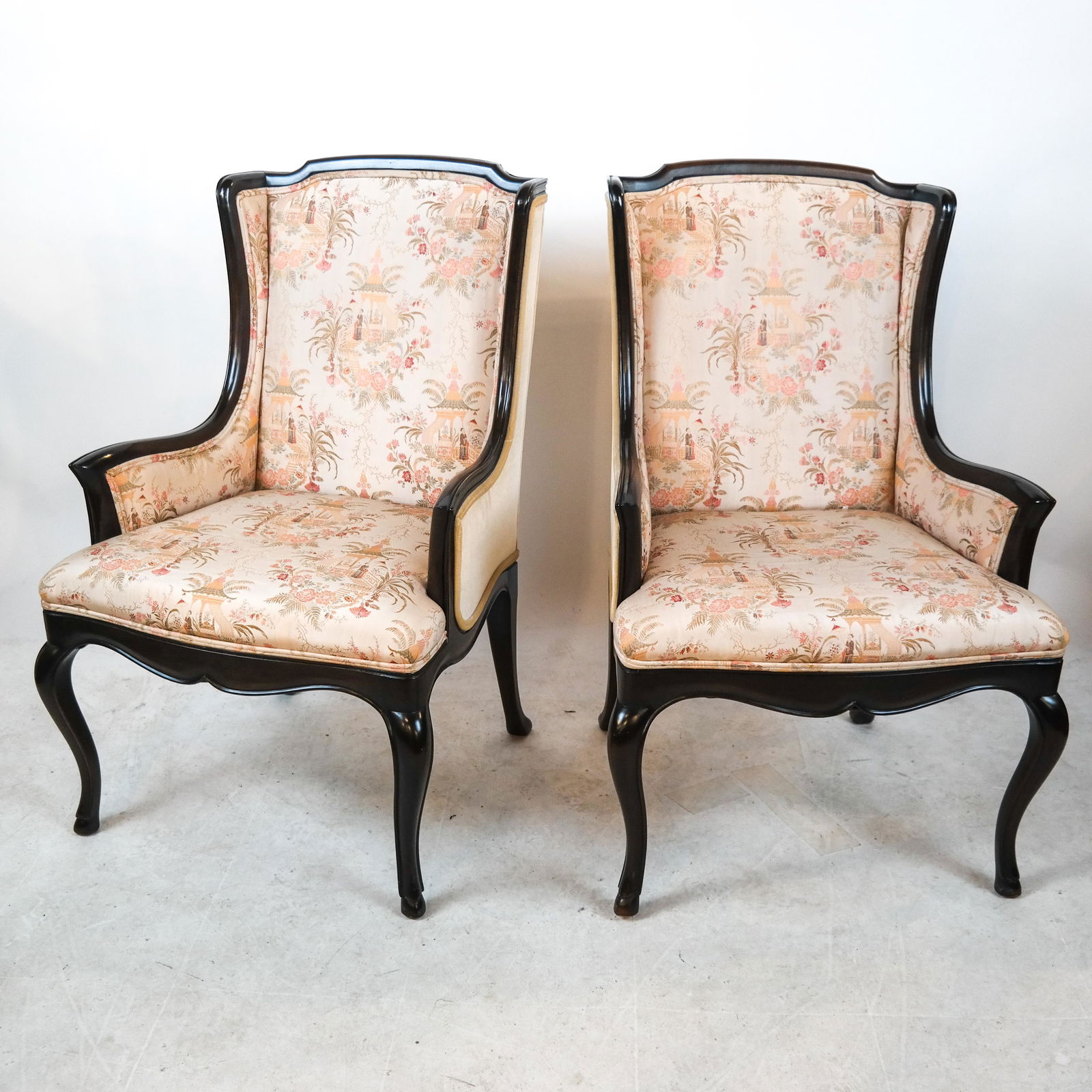 Pair of Wing Chairs by Widdicomb (1 of 9)